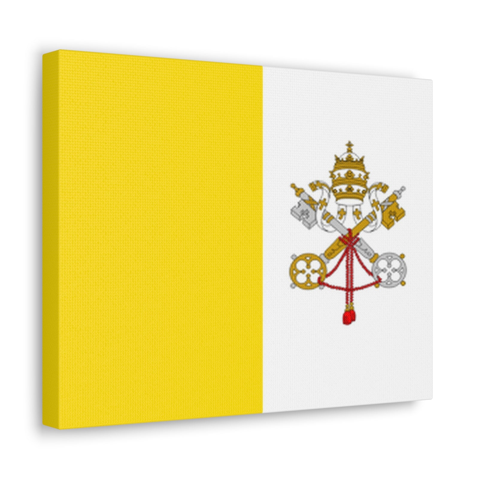 Vatican City Country Flag Canvas Vibrant Wall Art Unframed Home Decor-Express Your Love Gifts
