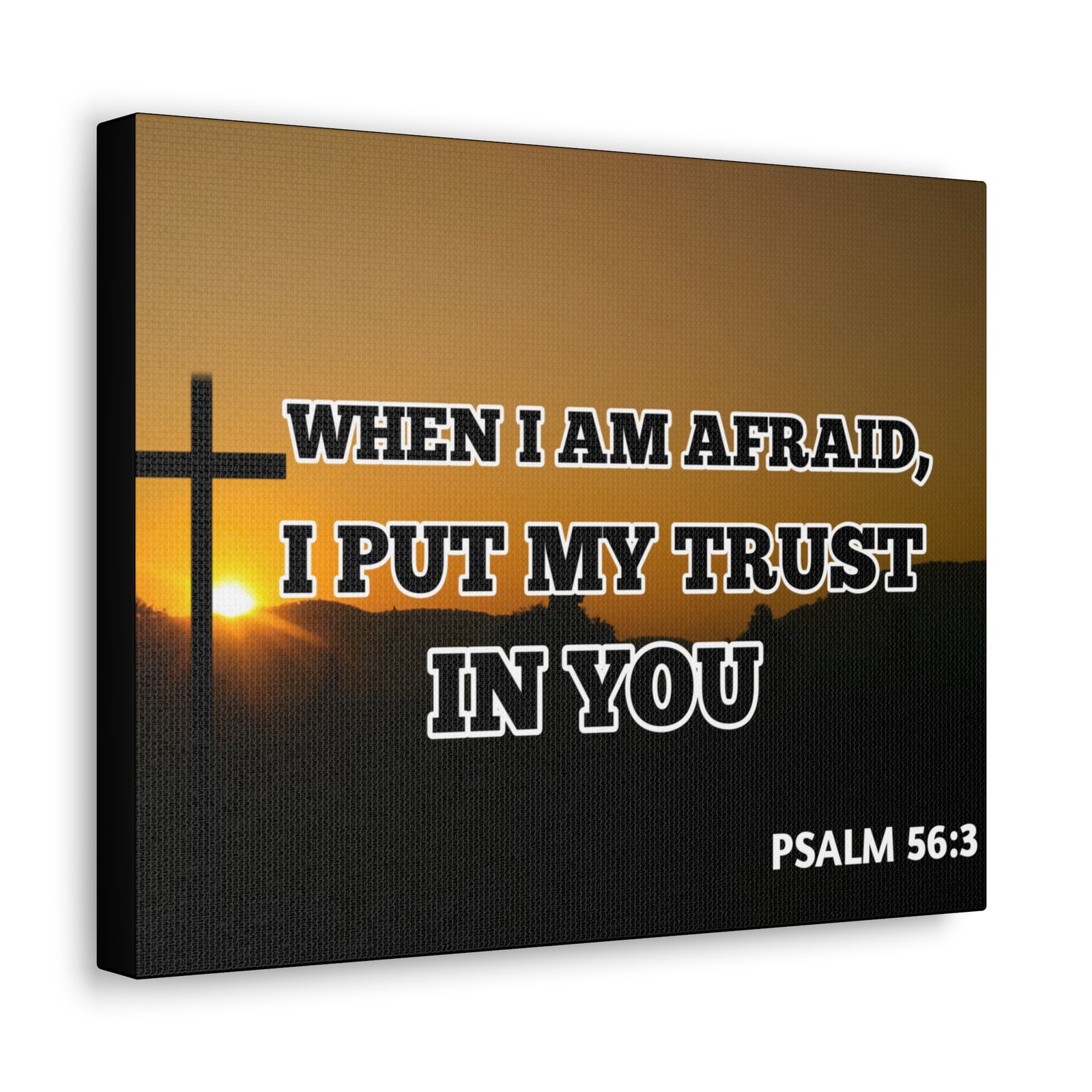 Scripture Walls My Trust In You Psalm 56:3 Bible Verse Canvas Christian Wall Art Ready to Hang-Express Your Love Gifts