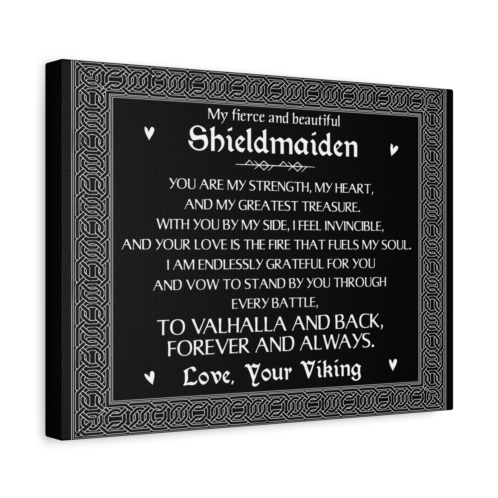 My Shieldmaiden Romantic Inspirational Print Ready to Hang Artwork Unframed-Express Your Love Gifts