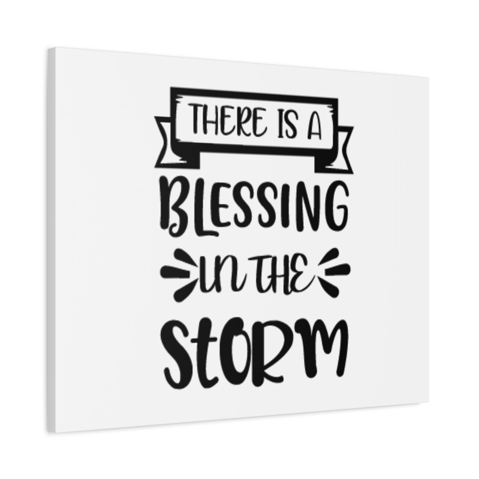 Scripture Canvas A Blessing In The Storm Psalm 107:29 Christian Wall Art Bible Verse Print Ready to Hang-Express Your Love Gifts