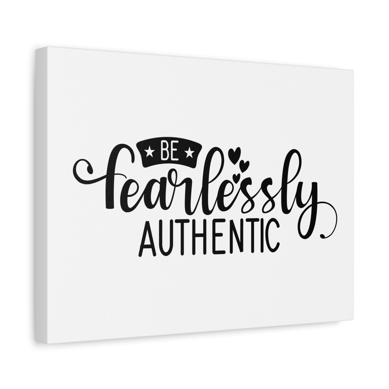 Scripture Canvas Be Fearlessly Authentic Psalm 46:1-3 Christian Wall Art Print Ready to Hang-Express Your Love Gifts