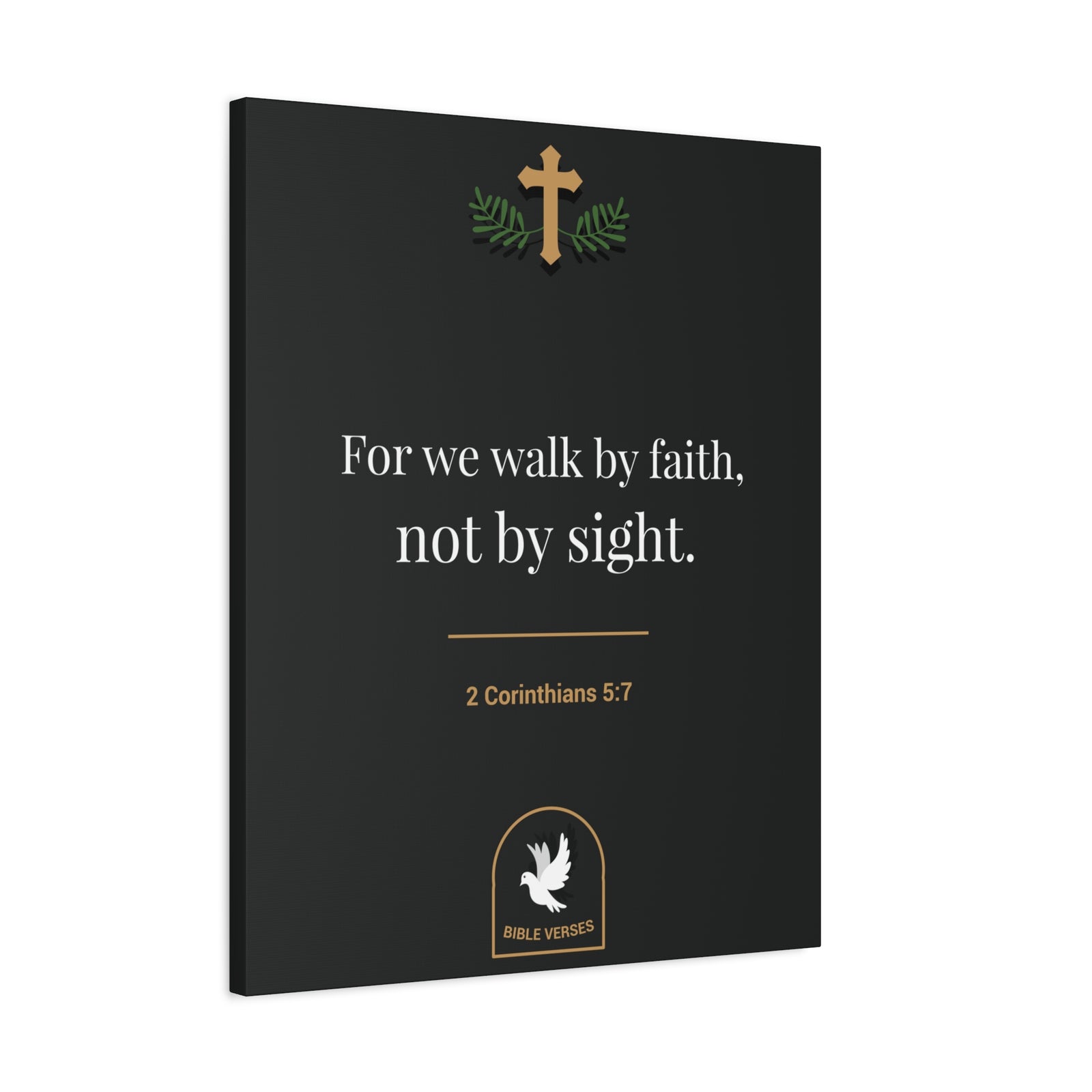 Scripture Walls For We Walk By Faith 2 Corinthians 5:7 Bible Verse Canvas Christian Wall Art Ready To Hang