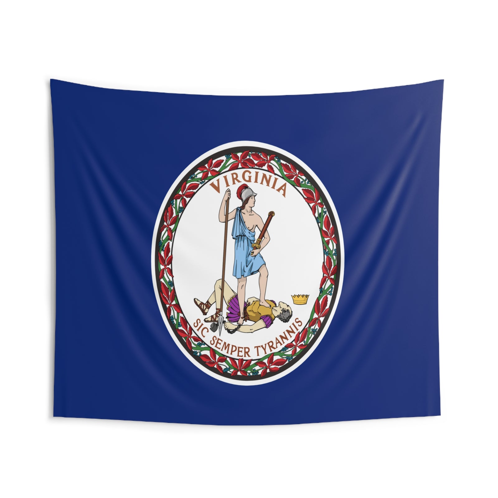 Virginia State Flag Wall Hanging Tapestry-Express Your Love Gifts