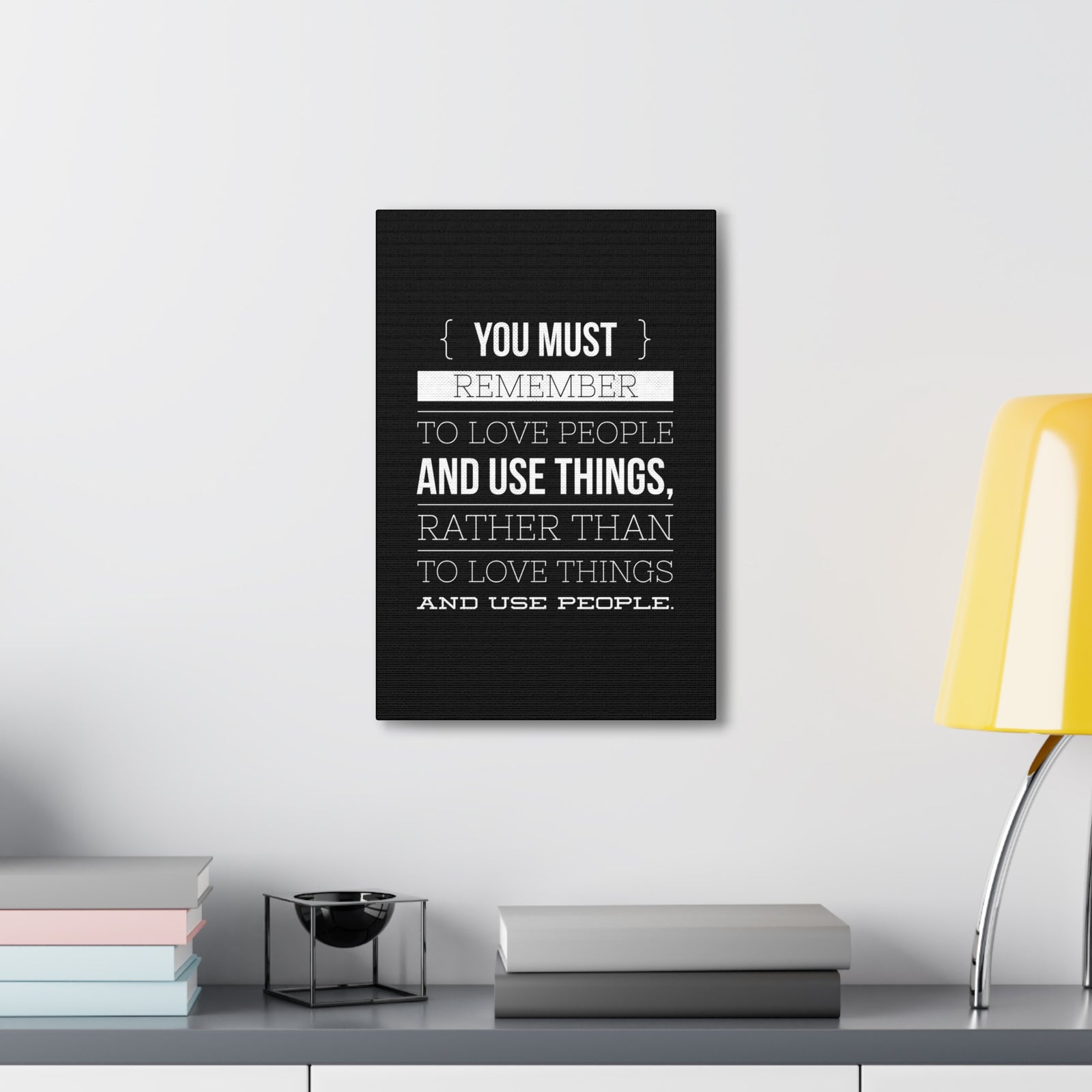 Inspirational Wall Art Remember To Love People Motivation Wall Decor for Home Office Gym Inspiring Success Quote Print Ready to Hang-Express Your Love Gifts