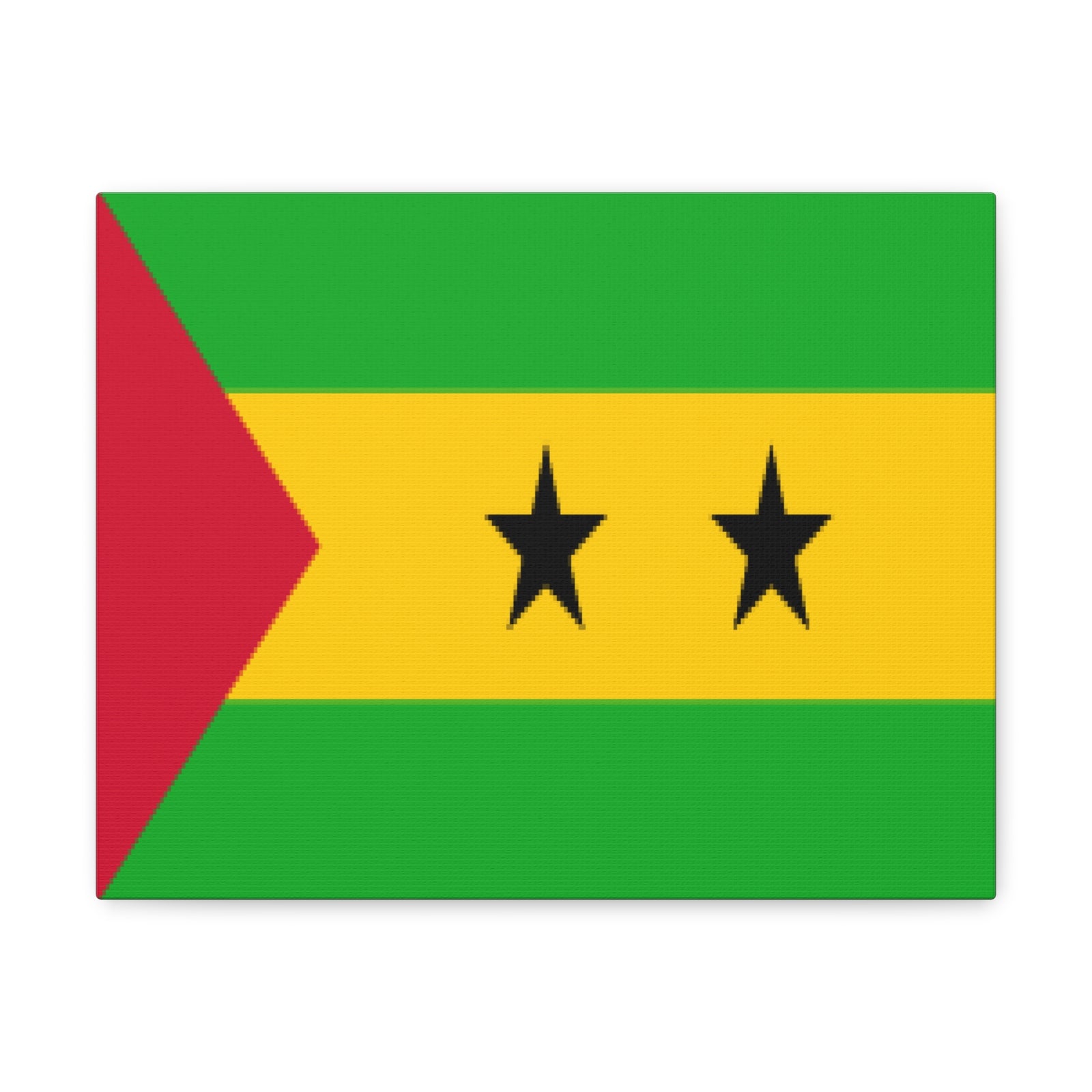 Sao Tome and Principe Country Flag Canvas Vibrant Wall Art Unframed Home Decor-Express Your Love Gifts