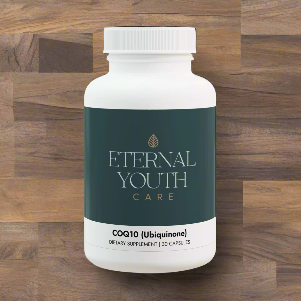 Eternal Youth CoQ10 (Ubiquinone) Supplement – Antioxidant & Energy Support Non-GMO, Vegan (30 Capsules)-Express Your Love Gifts