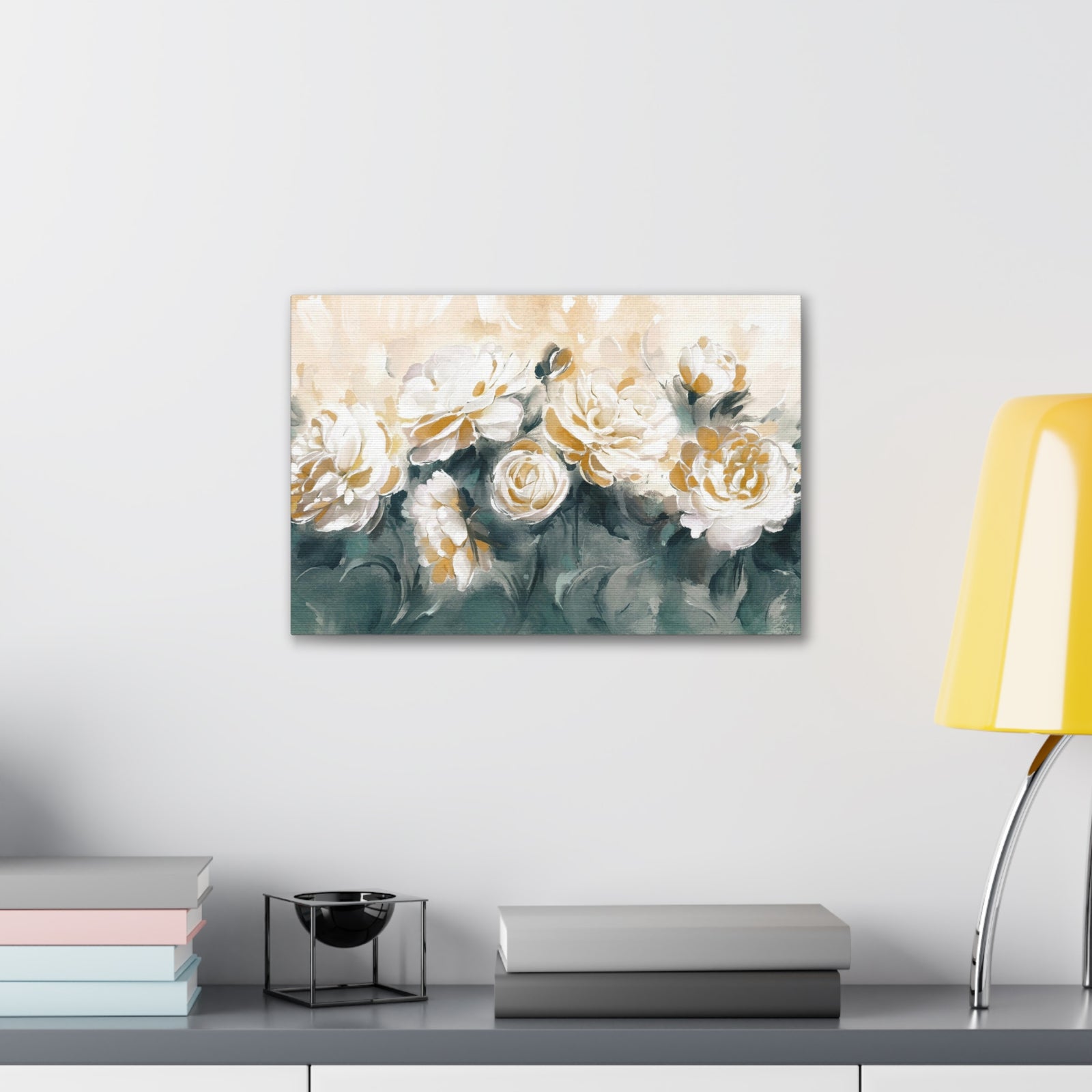 Painting With Flower Rose And Peonies Flower Canvas Wall Art for Home Decor Ready-to-Hang-Express Your Love Gifts