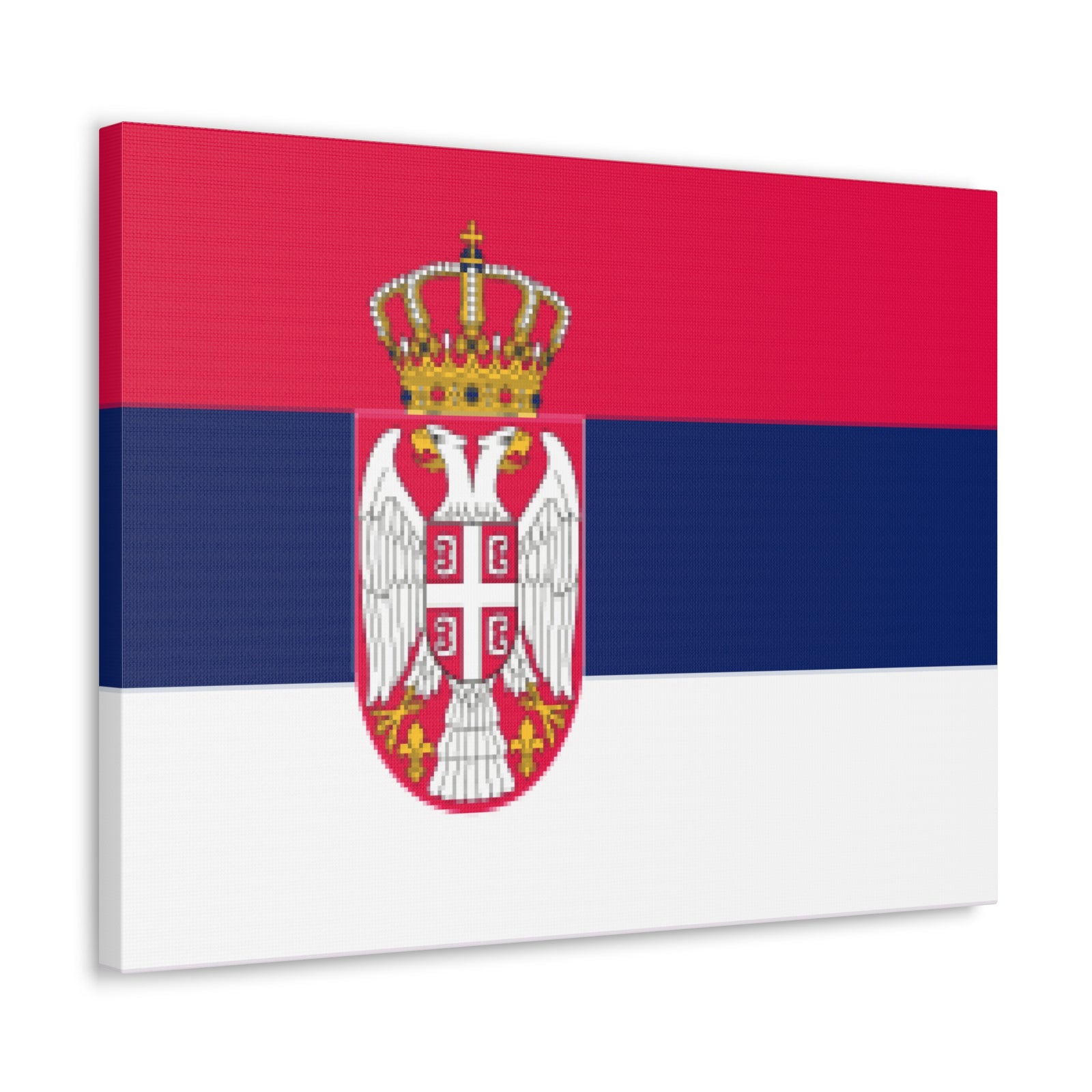 Serbia Country Flag Canvas Vibrant Wall Art Unframed Home Decor-Express Your Love Gifts