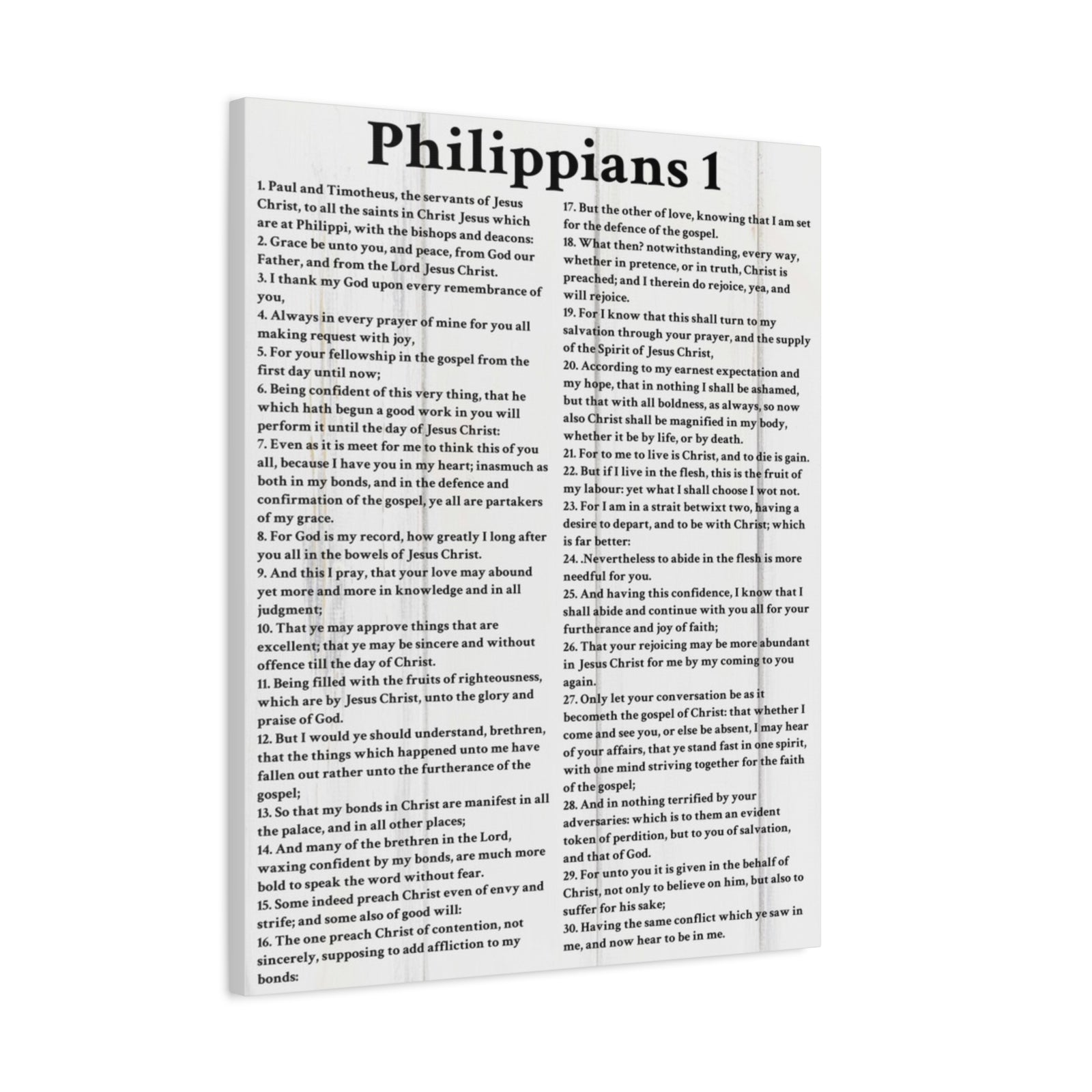 Scripture Walls Philippians 1 White Bible Verse Canvas Christian Wall Art Ready to Hang Unframed-Express Your Love Gifts