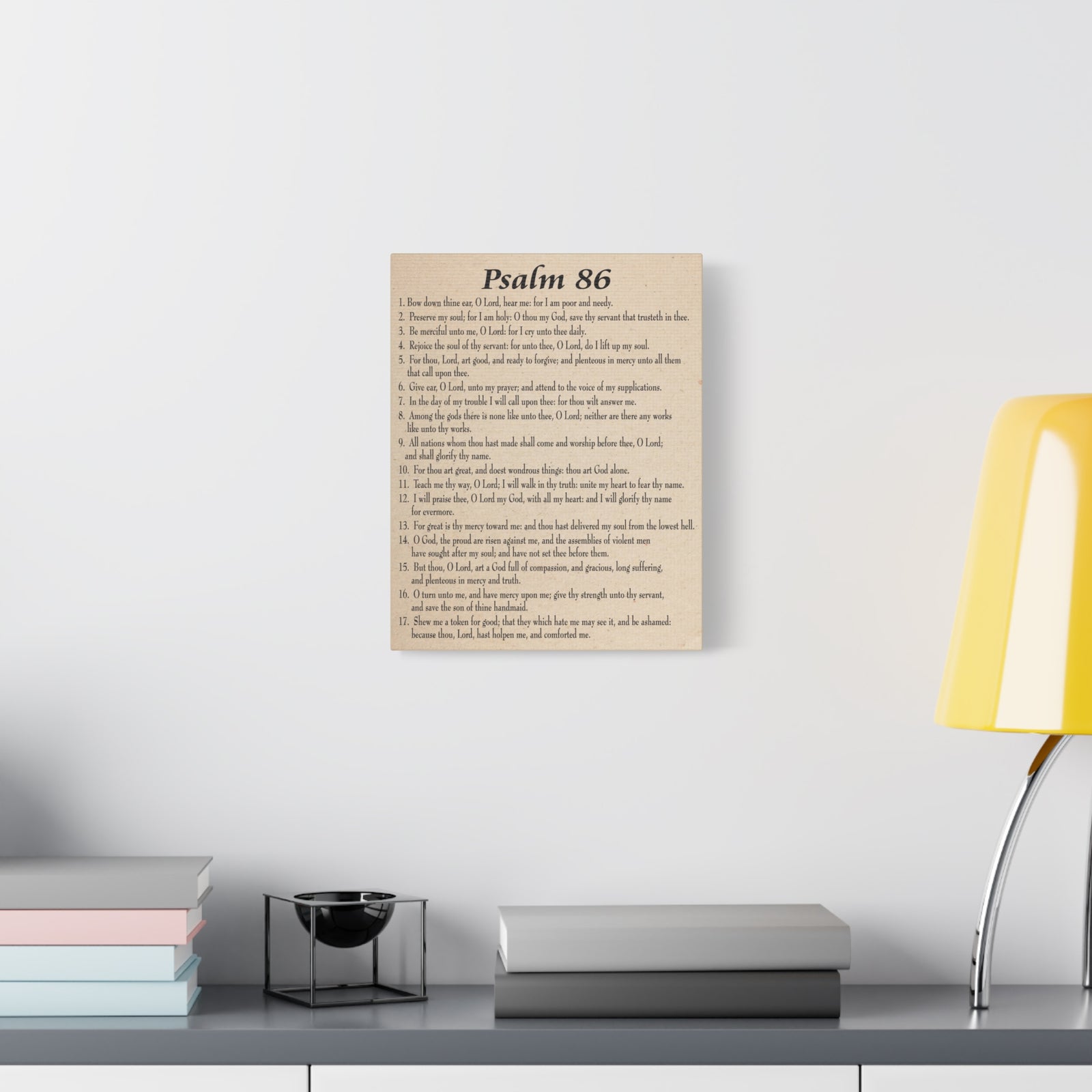 Scripture Walls Praying in Difficult Times Psalm 86:2 Bible Verse Canvas Christian Wall Art Ready to Hang-Express Your Love Gifts