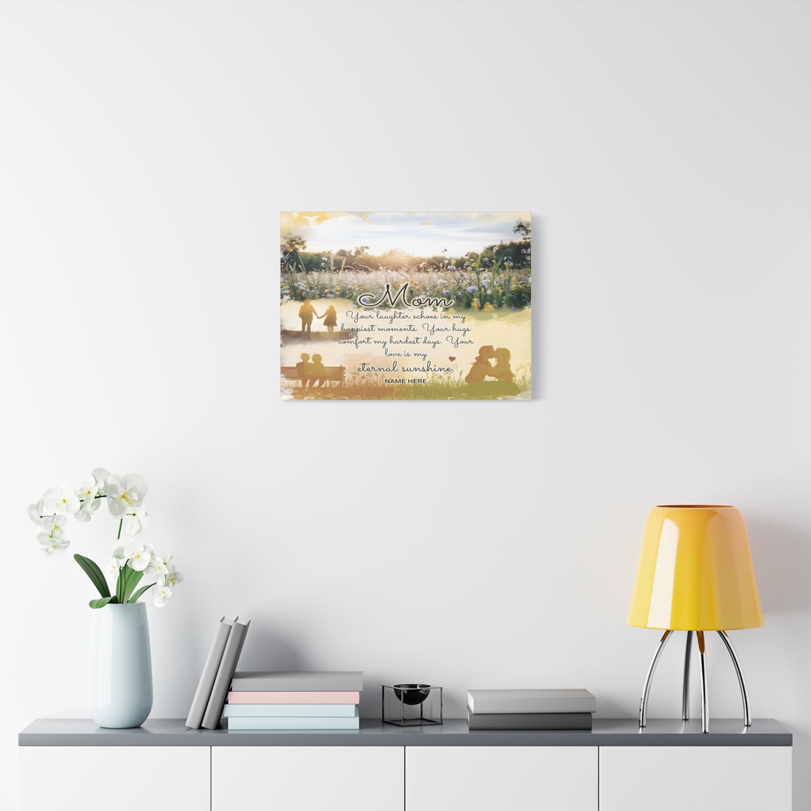 Personalized To Mom Eternal Sunshine Elegant Home Décor-Express Your Love Gifts