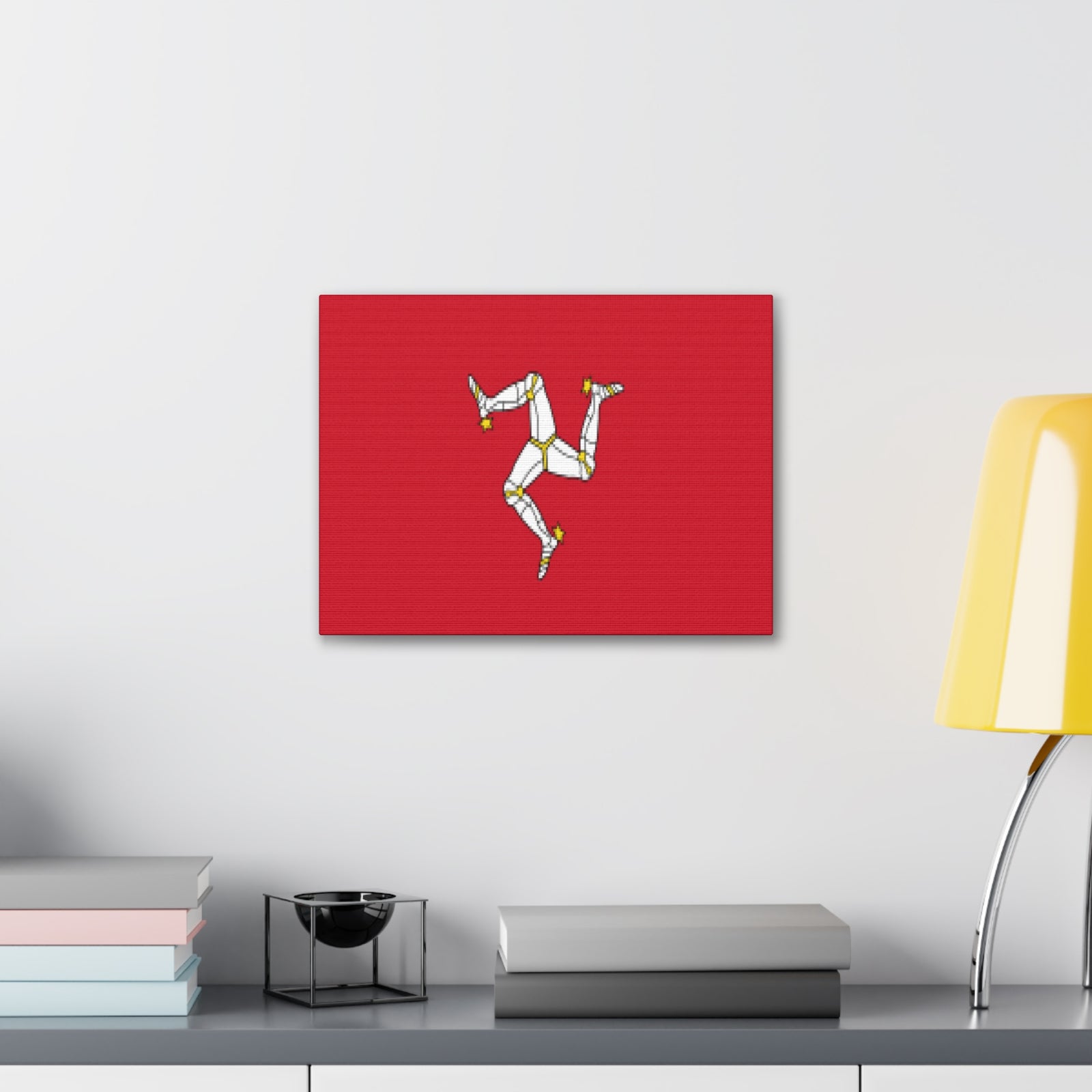 Isle of Man Country Flag Canvas Vibrant Wall Art Unframed Home Decor-Express Your Love Gifts