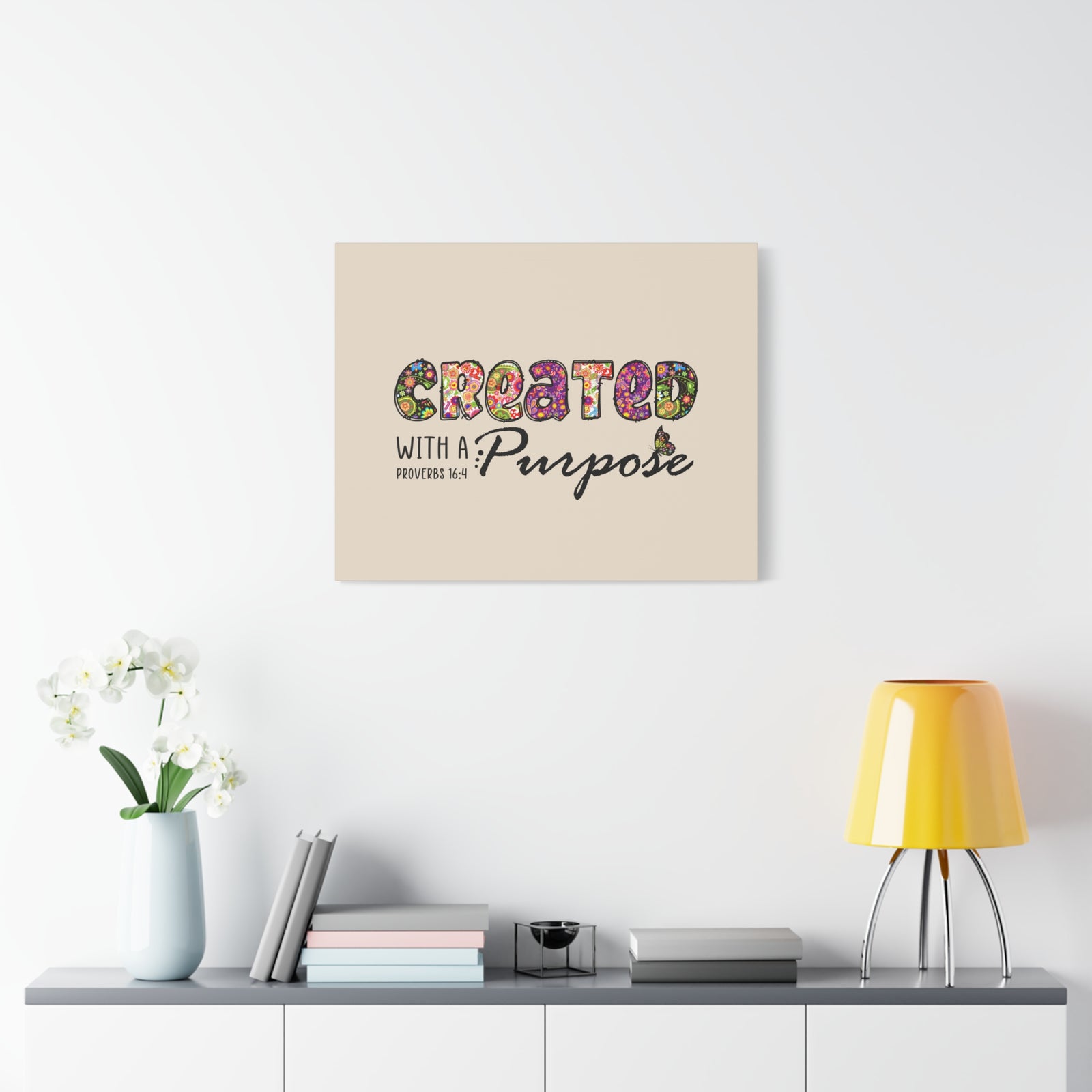 Scripture Walls With A Purpose Proverbs 16:4 Bible Verse Canvas Christian Wall Art Ready to Hang-Express Your Love Gifts