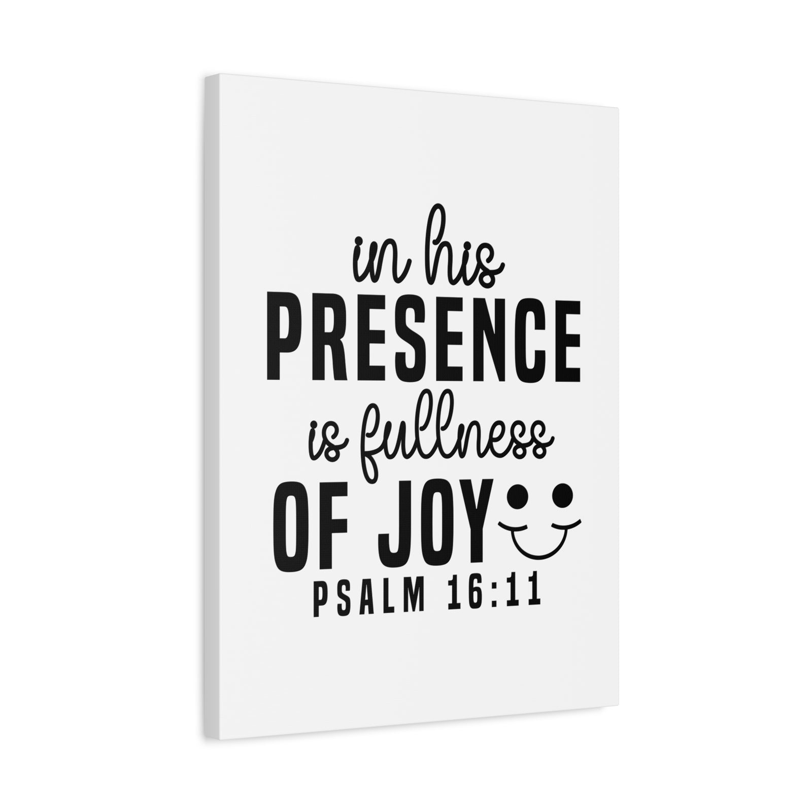Scripture Walls Psalm 16:11 In His Presence Bible Verse Canvas Christian Wall Art Ready to Hang Unframed-Express Your Love Gifts