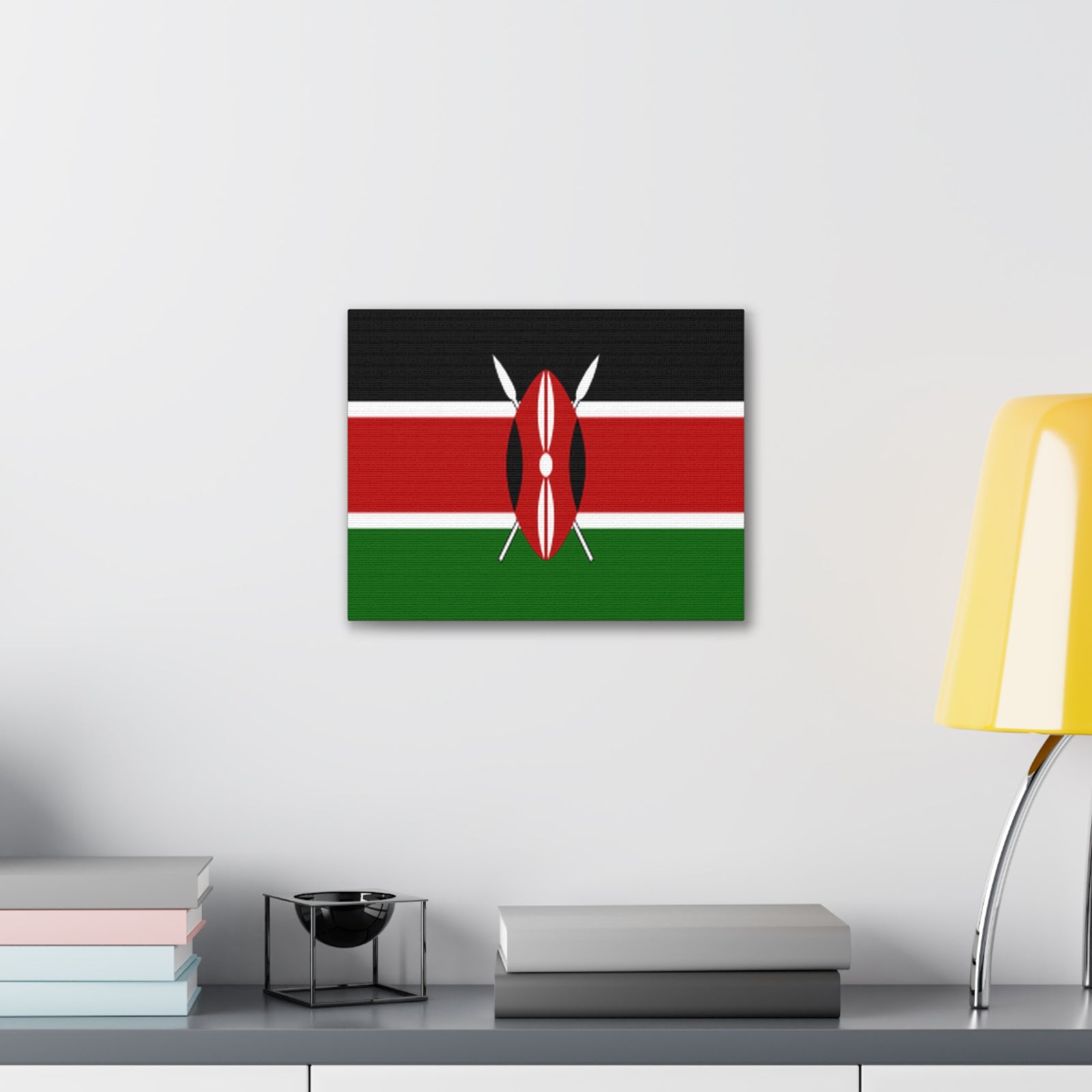 Kenya Country Flag Canvas Vibrant Wall Art Unframed Home Decor-Express Your Love Gifts