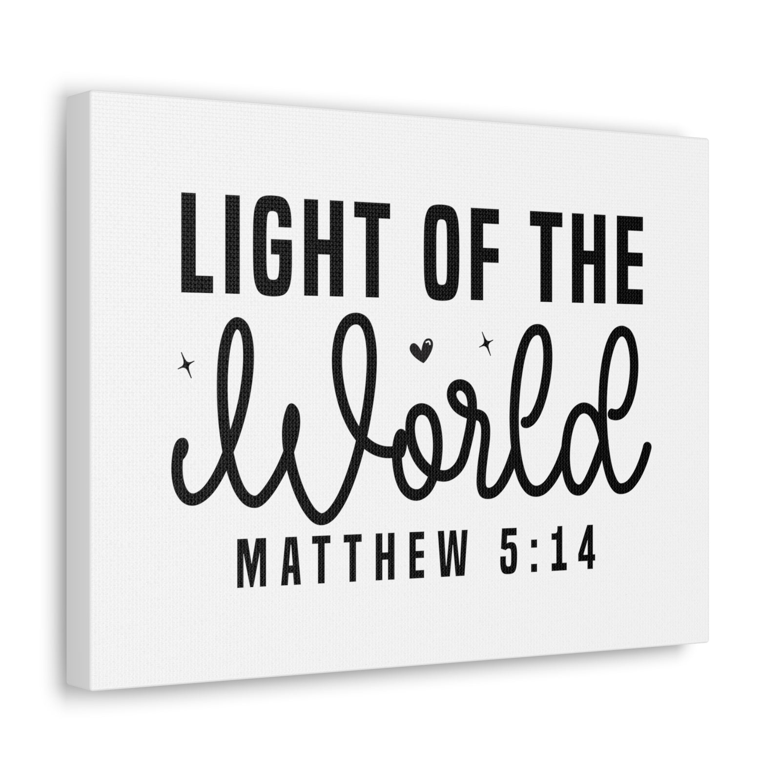 Scripture Walls Matthew 5:14 Light of the World Bible Verse Canvas Christian Wall Art Ready to Hang Unframed-Express Your Love Gifts