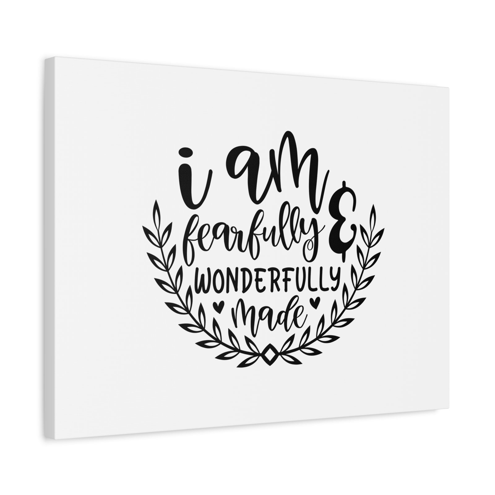 Scripture Canvas I Am Fearfully Wonderfully Made Psalm 139:14 Christian Wall Art Bible Verse Print Ready to Hang-Express Your Love Gifts