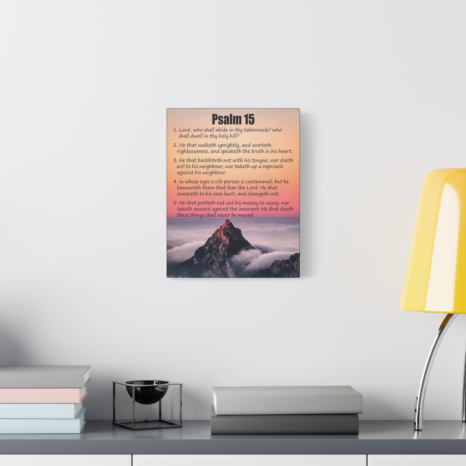 Scripture Walls Abide in God's Sanctuary Psalm 15:2 Christian Wall Art Print Ready to Hang-Express Your Love Gifts