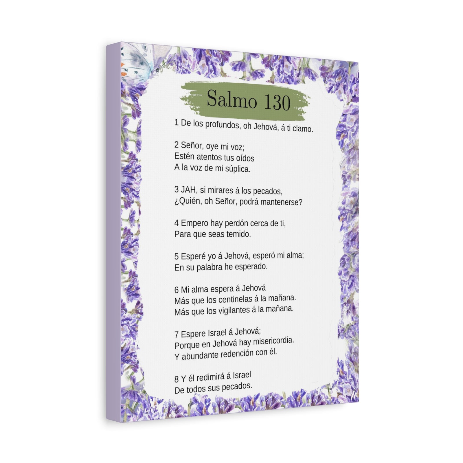 Salmo 130 Impresión De Arte Cristiano en la Pared Lista Para Colgar-Express Your Love Gifts