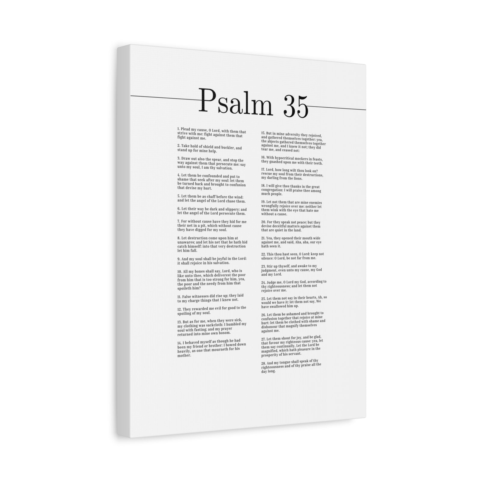 Scripture Canvas My Soul Shall Be Joyful Psalm 35 Christian Wall Art Bible Verse Print Ready to Hang-Express Your Love Gifts