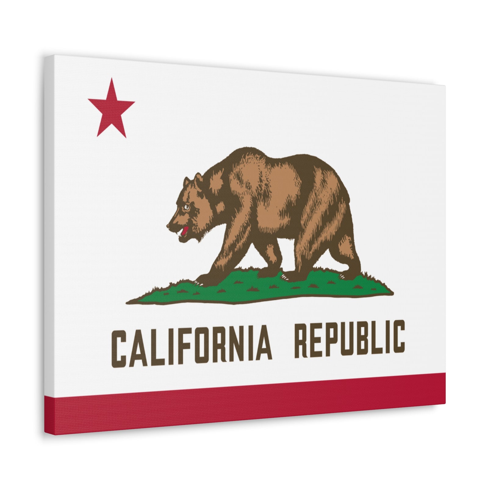 California State Flag Canvas Vibrant Wall Art Unframed Home Decor-Express Your Love Gifts