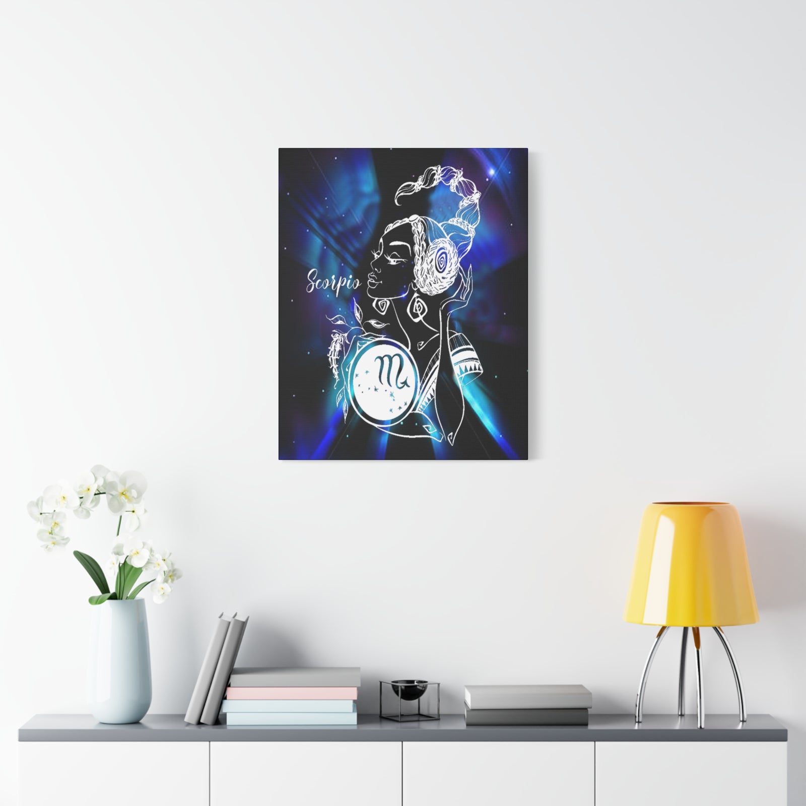 Scorpio Zodiac Horoscope Sign Constellation Canvas Print Astrology Home Décor Ready to Hang Artwork-Express Your Love Gifts