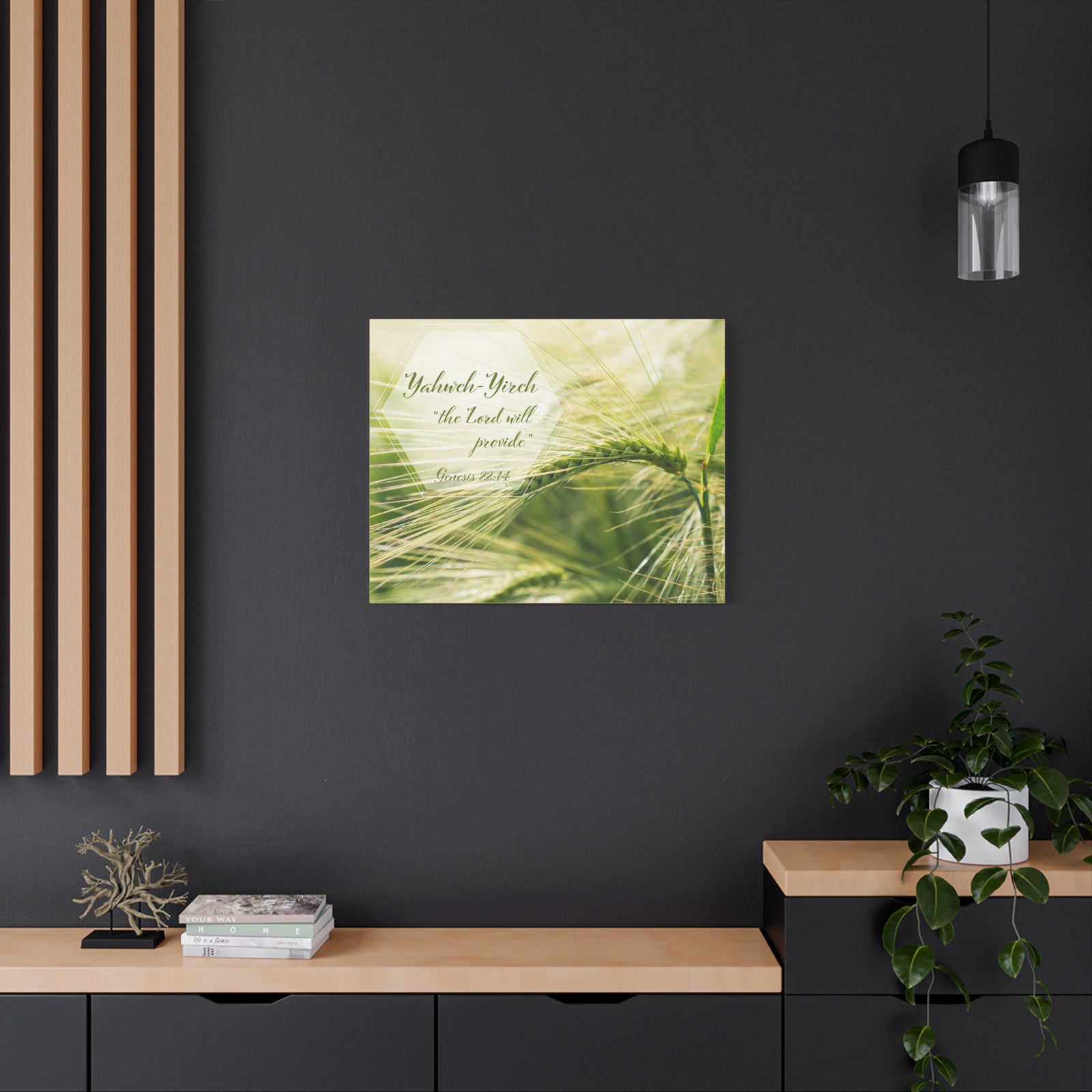 Scripture Walls The Lord Will Provide Genesis 22:14 Bible Verse Canvas Christian Wall Art Bible Verse Print Ready To Hang-Express Your Love Gifts