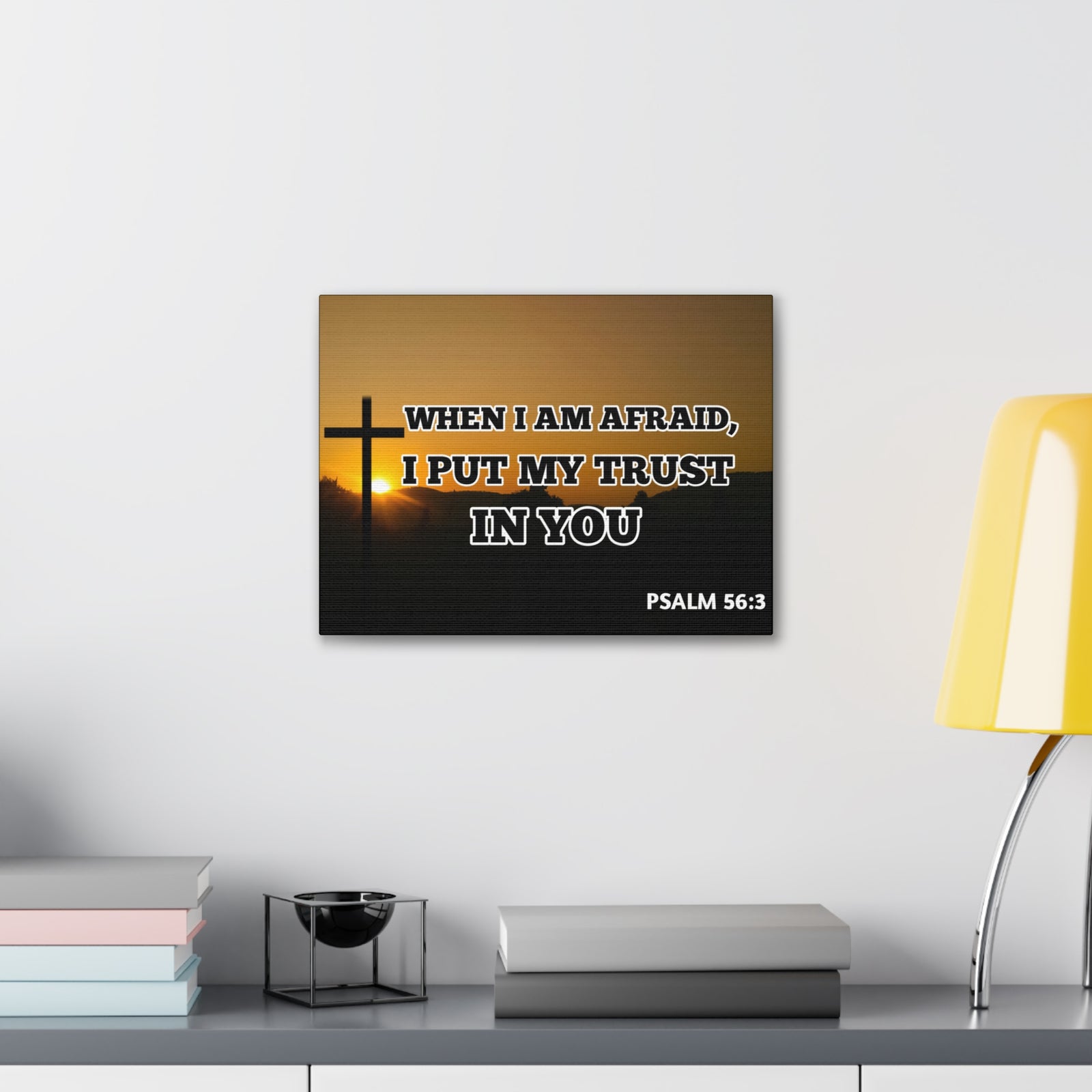 Scripture Walls My Trust In You Psalm 56:3 Bible Verse Canvas Christian Wall Art Ready to Hang-Express Your Love Gifts