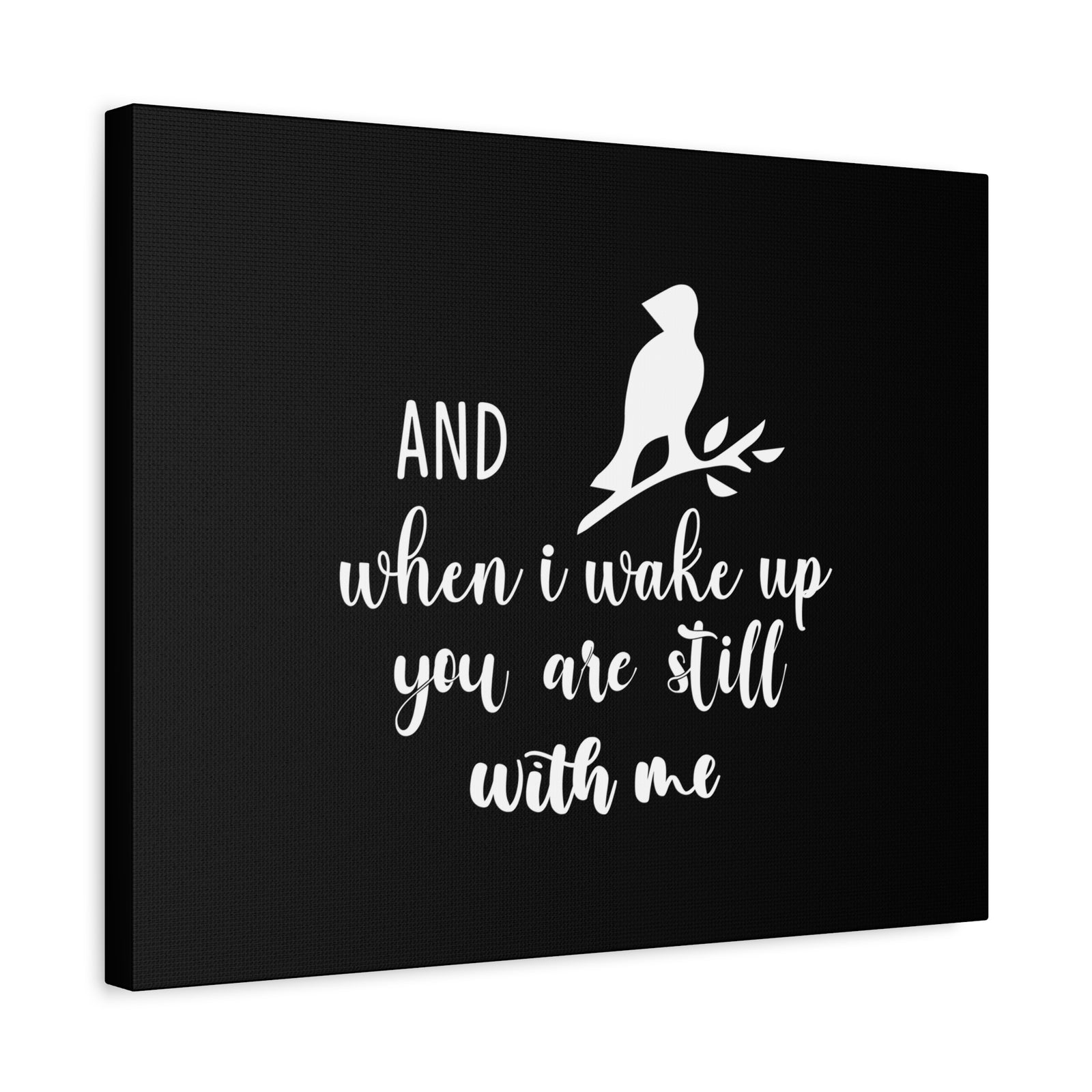 Scripture Canvas When I Wake Up, You Are Still With Me Psalm 139:18 Bird Christian Wall Art Bible Verse Print Ready to Hang-Express Your Love Gifts