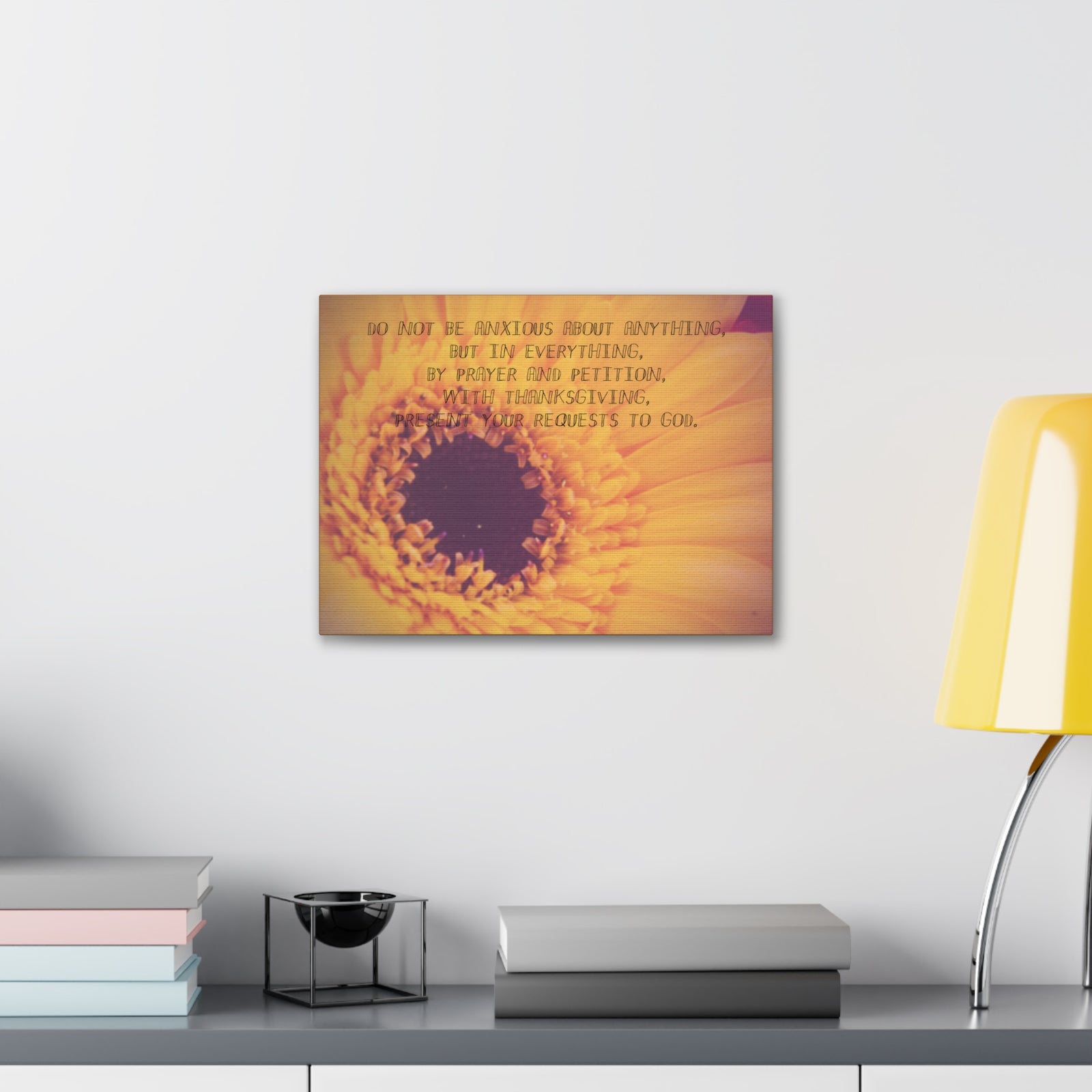 Scripture Canvas Requests To God Philippians 4:6 Christian Wall Art Bible Verse Print Ready to Hang-Express Your Love Gifts