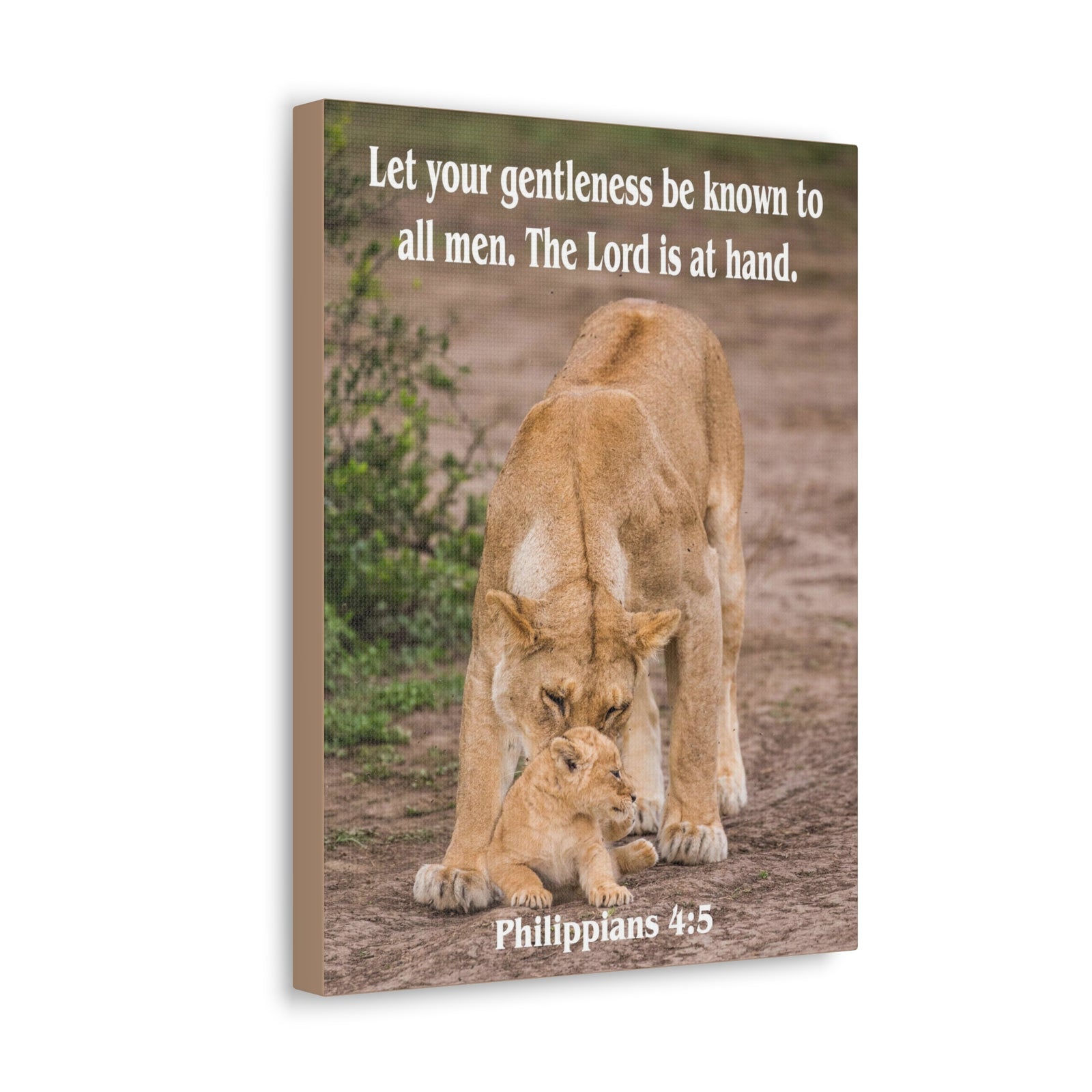 Scripture Canvas The Lord is at Hand Philippians 4:5 Christian Wall Art Bible Verse Print Ready to Hang-Express Your Love Gifts