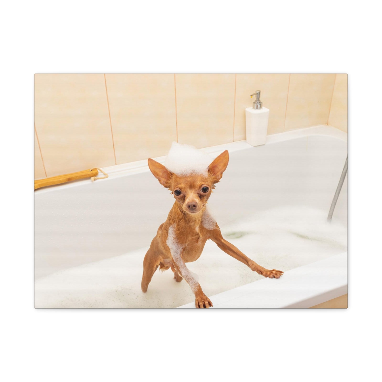 Cute Russkiy Toy Bath Canvas Wall Art for Home Decor Ready-to-Hang-Express Your Love Gifts
