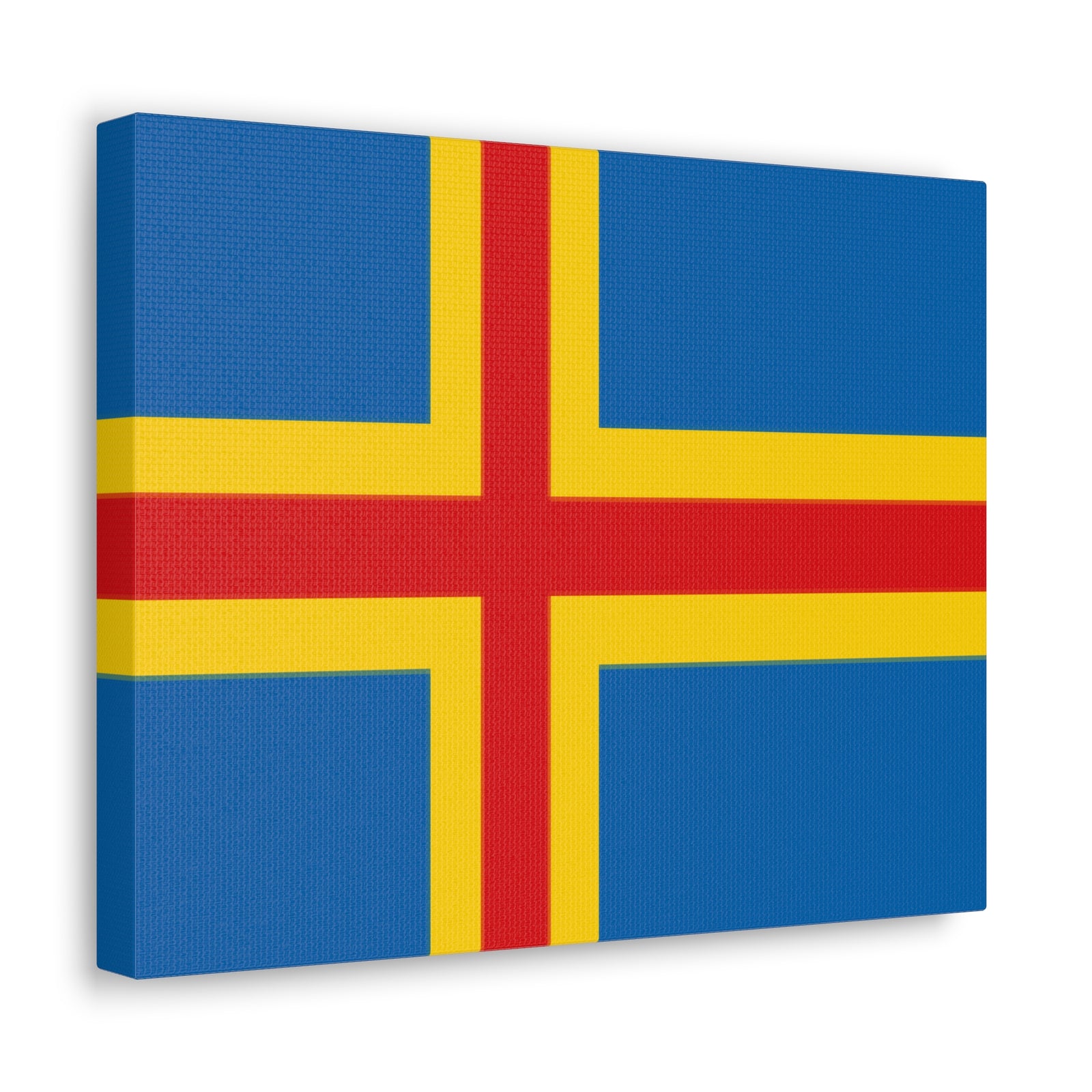 Aland Islands Country Flag Canvas Vibrant Wall Art Unframed Home Decor-Express Your Love Gifts
