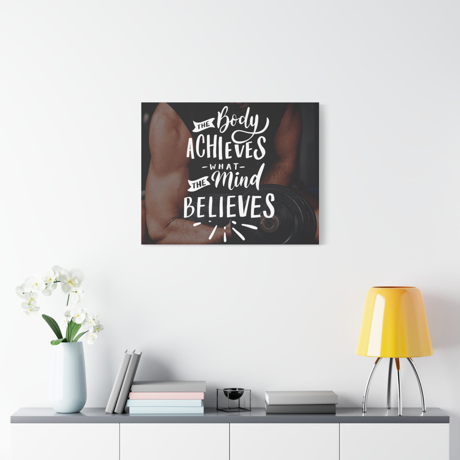 Inspirational Quote Canvas Achieve Wall Art Motivational Motto Inspiring Prints Artwork Decor Ready to Hang-Express Your Love Gifts