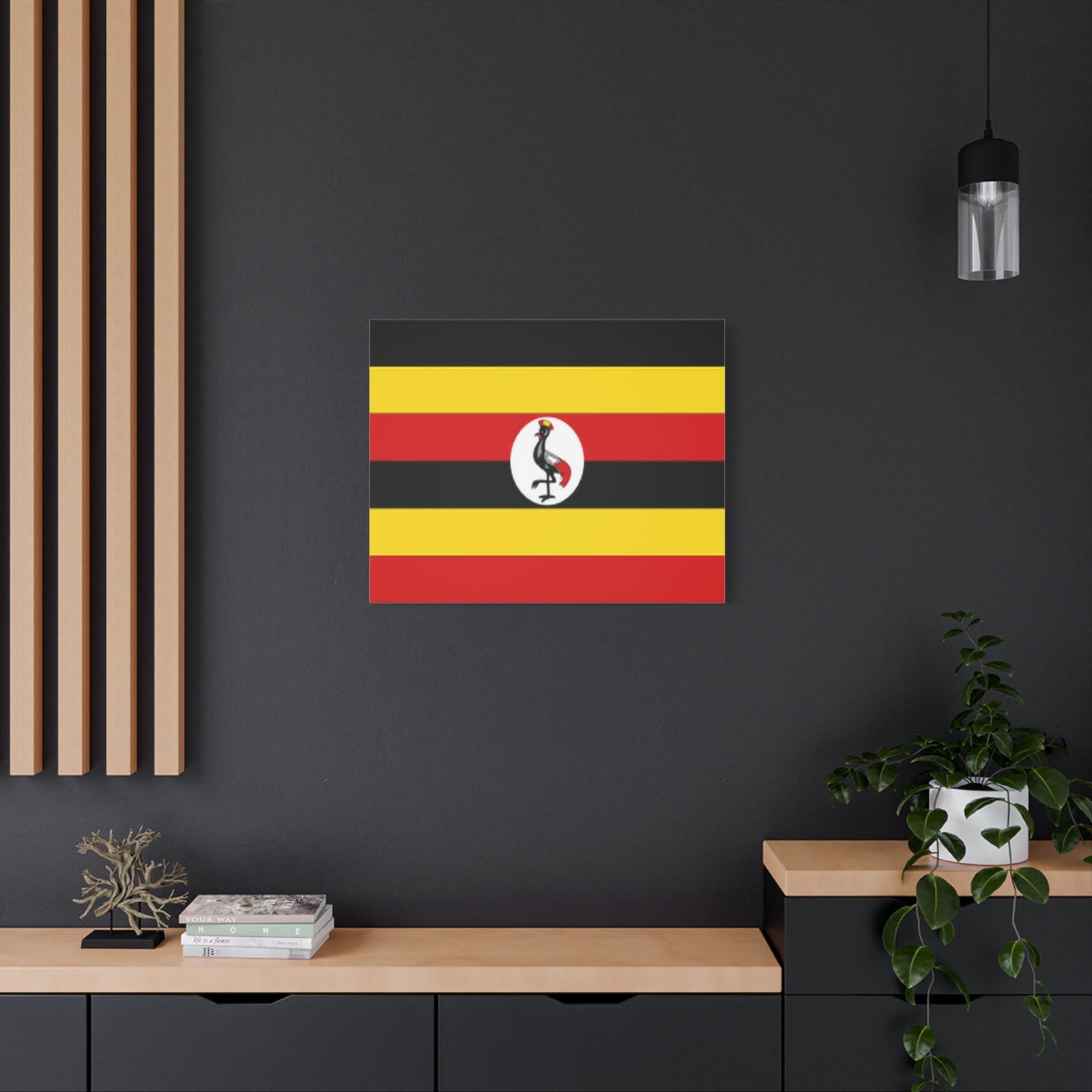 Uganda Country Flag Canvas Vibrant Wall Art Unframed Home Decor-Express Your Love Gifts
