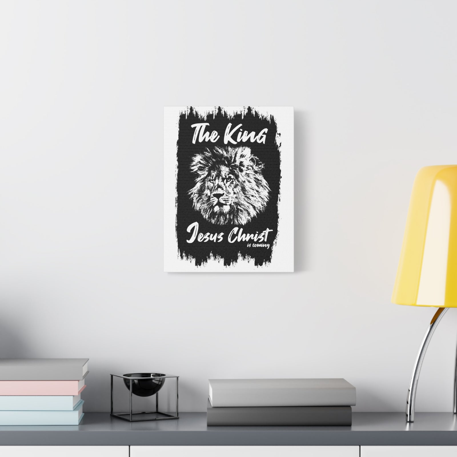 Scripture Walls King Jesus is Coming Bible Verse Canvas Christian Wall Art Ready to Hang Unframed-Express Your Love Gifts