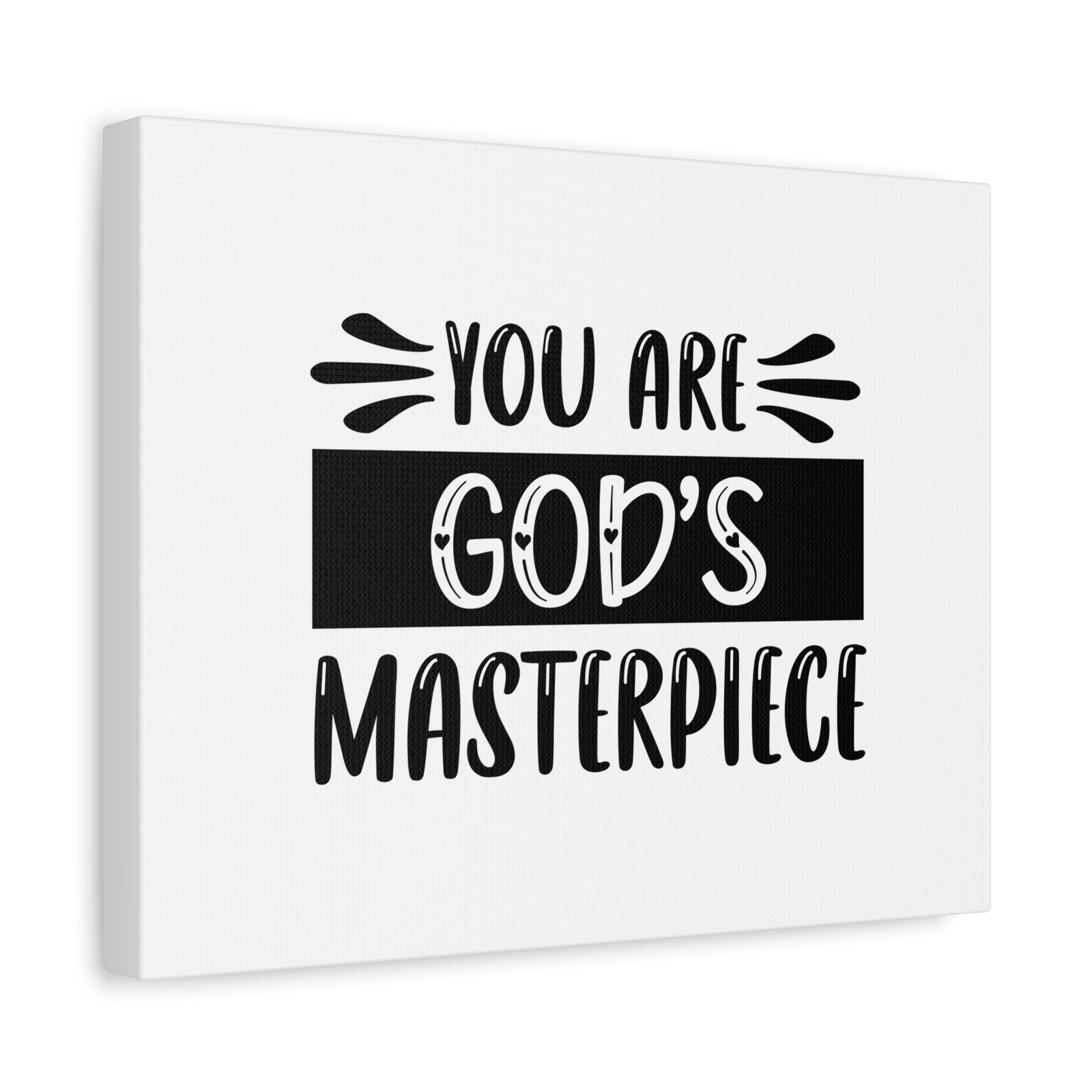 Scripture Canvas You Are God's Masterpiece Psalm 51:10 Christian Wall Art Bible Verse Print Ready to Hang-Express Your Love Gifts