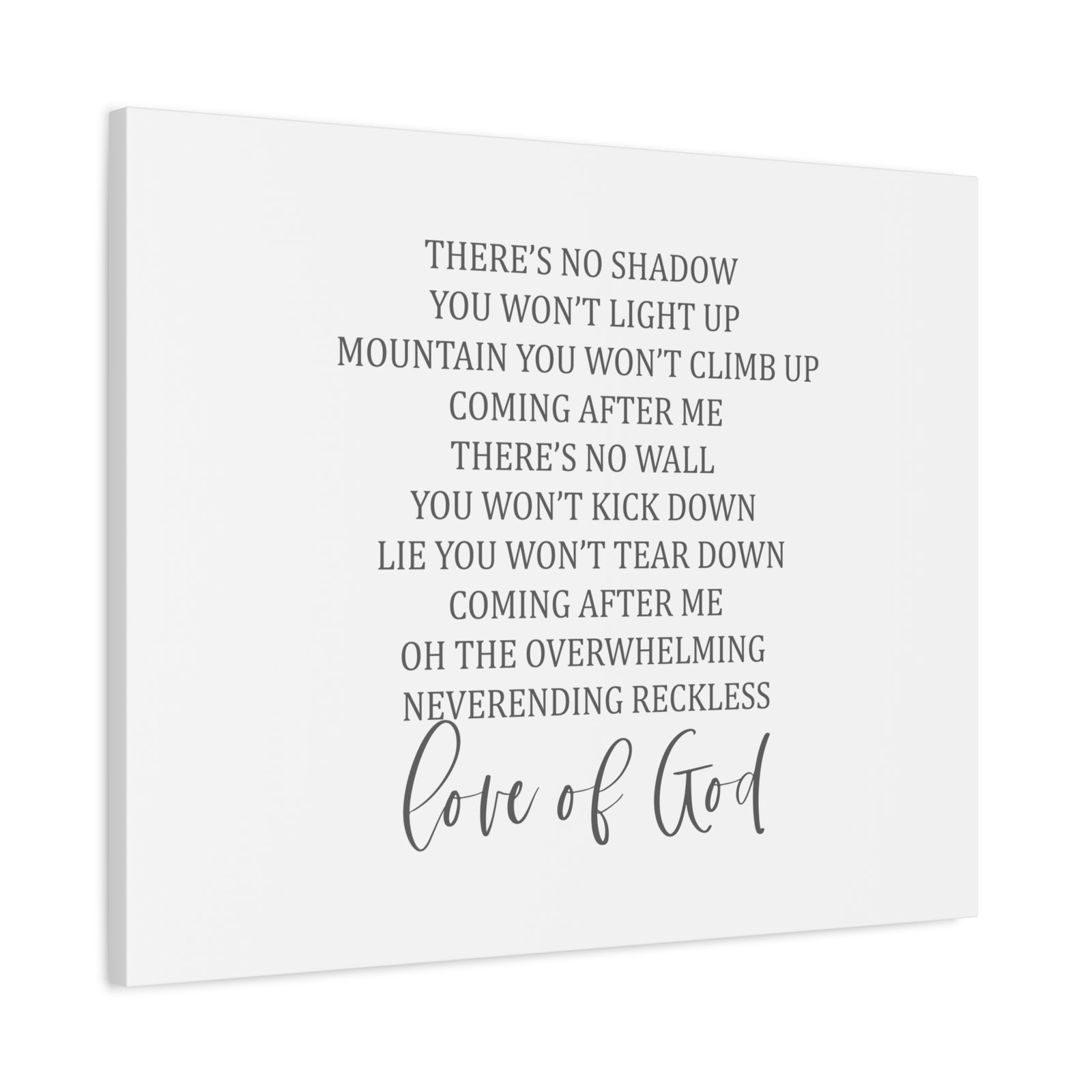 Scripture Canvas Love Of God Psalm 136:26 Christian Wall Art Bible Verse Print Ready to Hang-Express Your Love Gifts