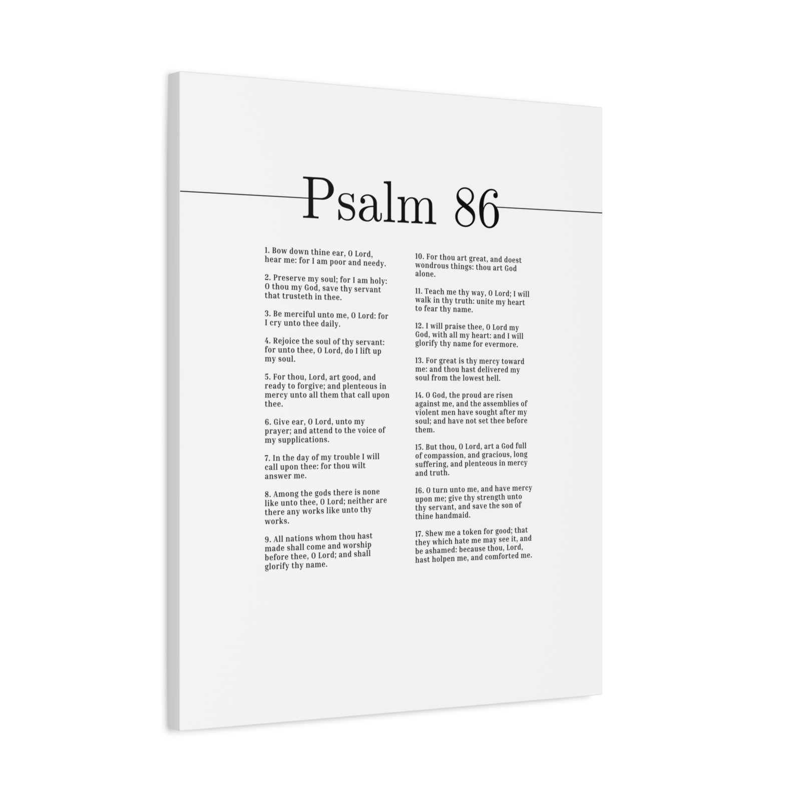 Scripture Canvas I Lift Up My Soul Psalm 86 Christian Wall Art Bible Verse Print Ready to Hang-Express Your Love Gifts