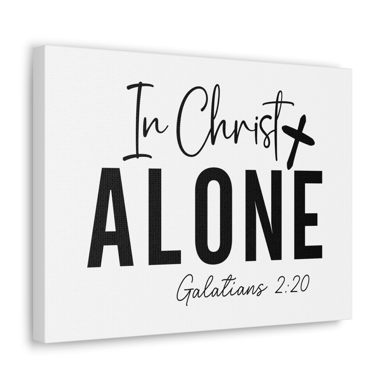 Scripture Walls Galatians 2:20 In Christ Alone Bible Verse Canvas Christian Wall Art Ready to Hang Unframed-Express Your Love Gifts