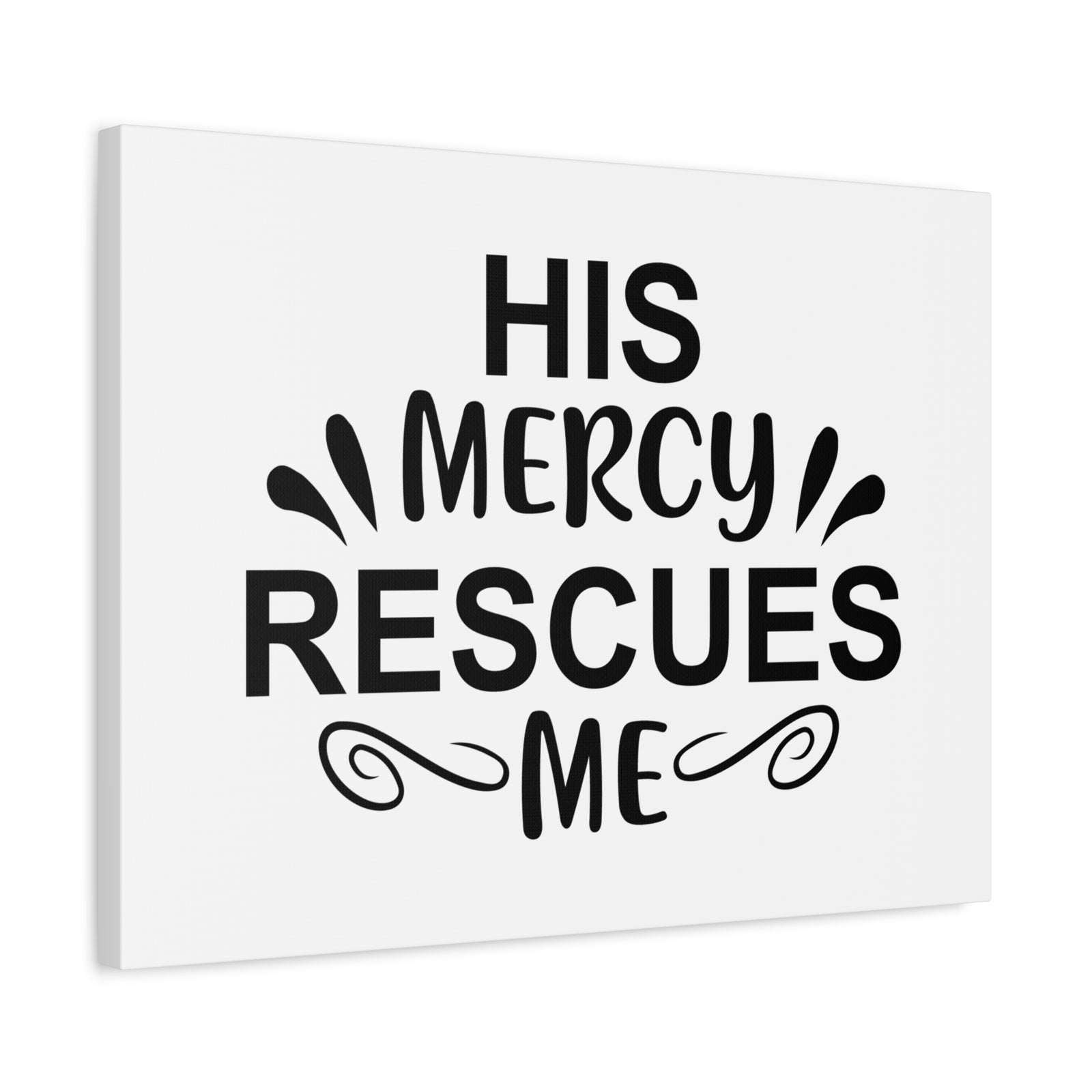 Scripture Walls His Mercy Rescues Me Psalms 140:4 Christian Wall Art Print Ready to Hang-Express Your Love Gifts