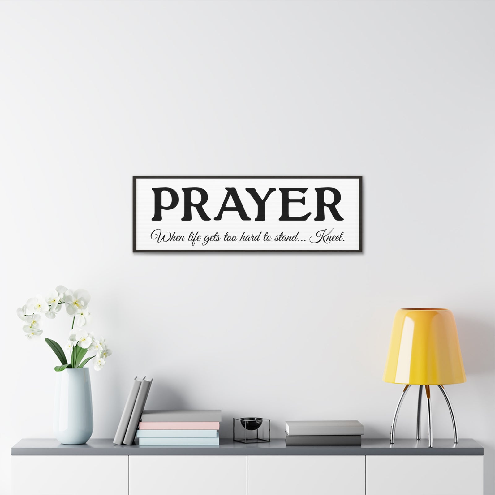 Scripture Walls Prayer White Bible Verse Canvas Christian Wall Art Ready to Hang Unframed-Express Your Love Gifts