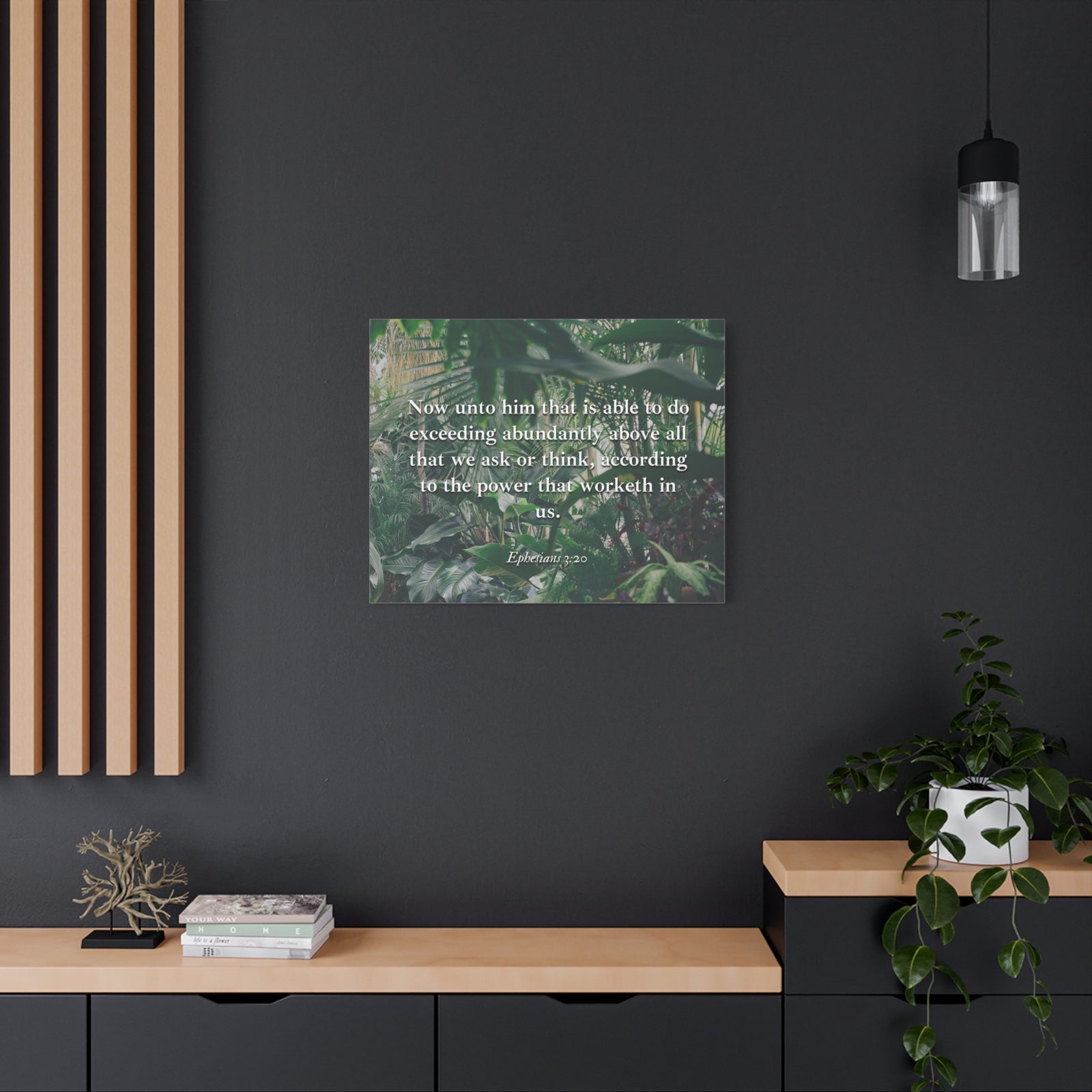 Scripture Canvas Above All Ephesians 3:20 Christian Wall Art Bible Verse Print Ready to Hang-Express Your Love Gifts