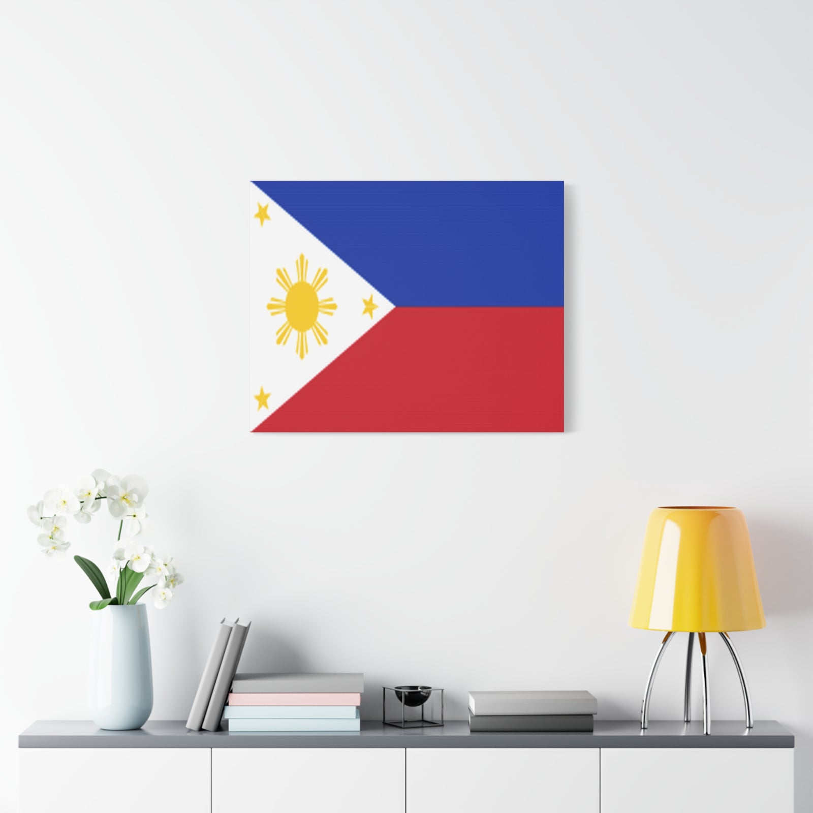 Philippines Country Flag Canvas Vibrant Wall Art Unframed Home Decor-Express Your Love Gifts