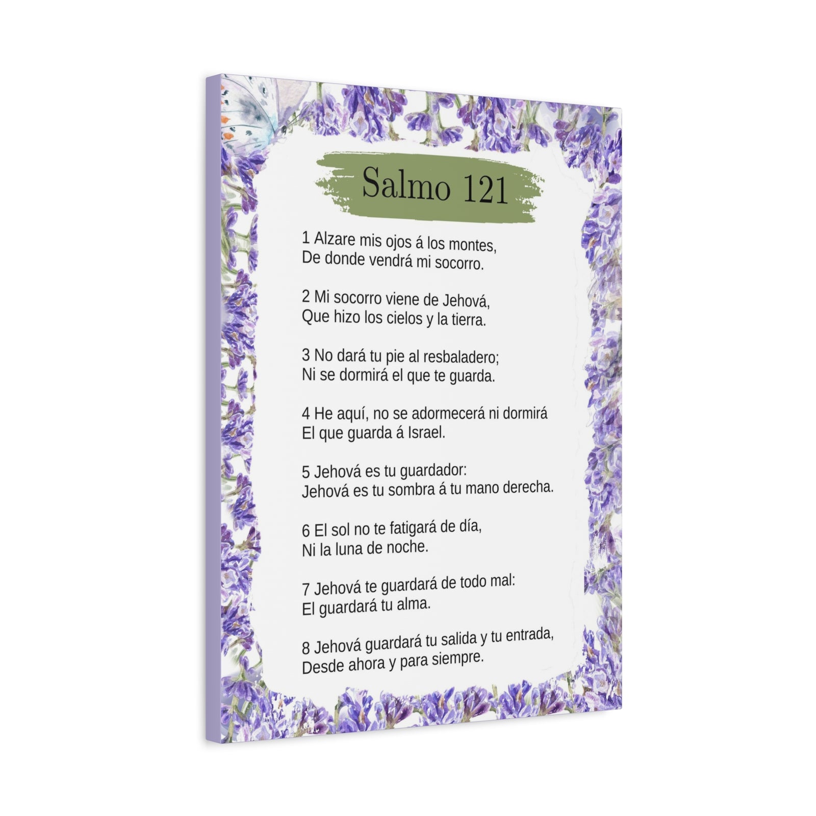 Salmo 121 Impresion De Arte Crist en Pared Lista Para Colgar in Spanish Ready to Hang Bible Canvas Unframed-Express Your Love Gifts