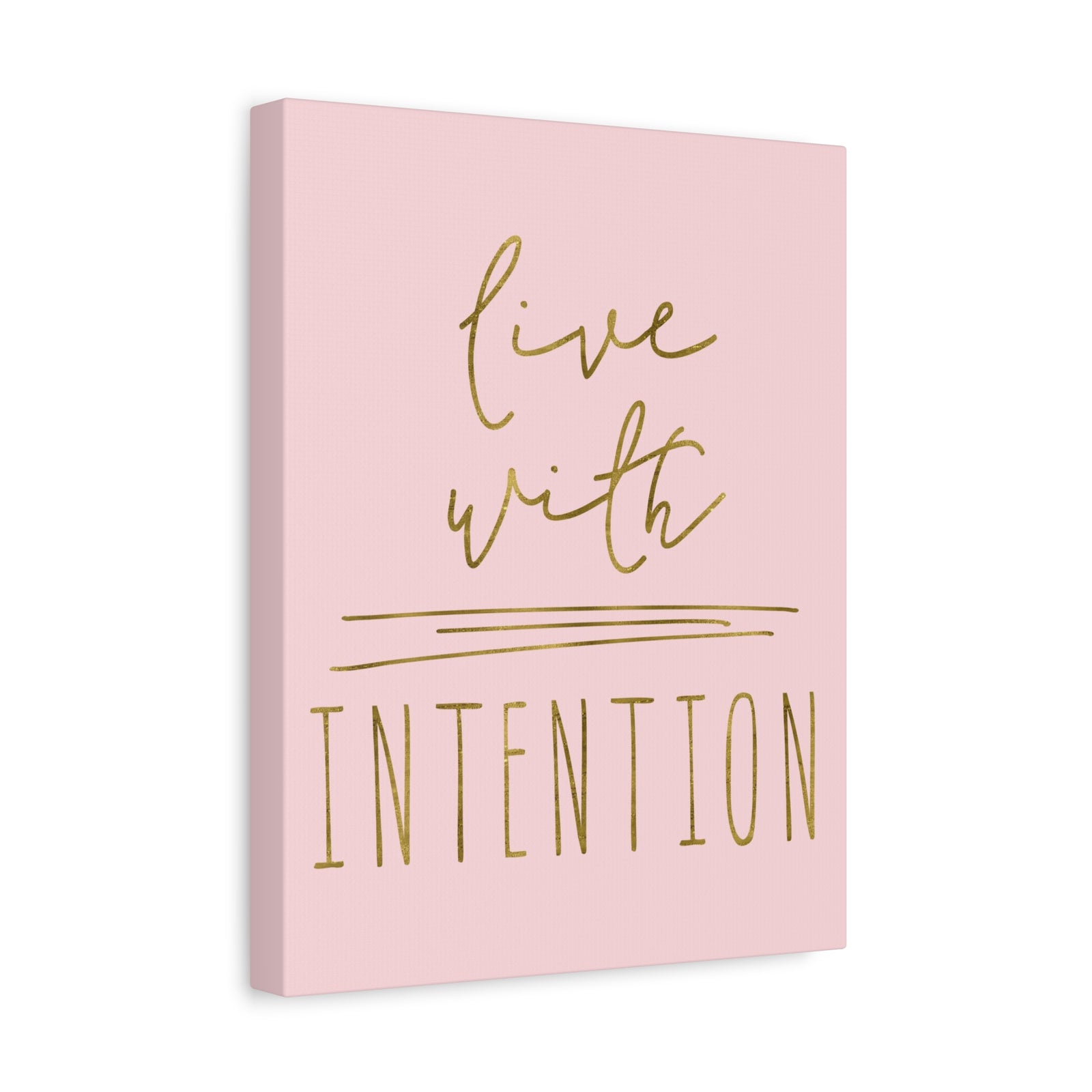 Inspirational Wall Art Live With Intention Motivation Wall Decor for Home Office Gym Inspiring Success Quote Print Ready to Hang-Express Your Love Gifts