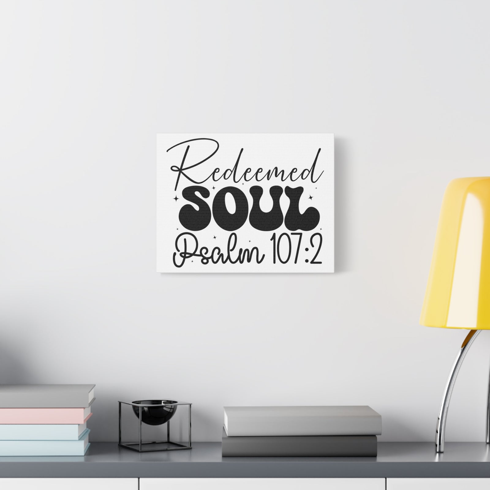 Scripture Walls Psalm 107:2 I am a Redeemed Soul Bible Verse Canvas Christian Wall Art Ready to Hang Unframed-Express Your Love Gifts