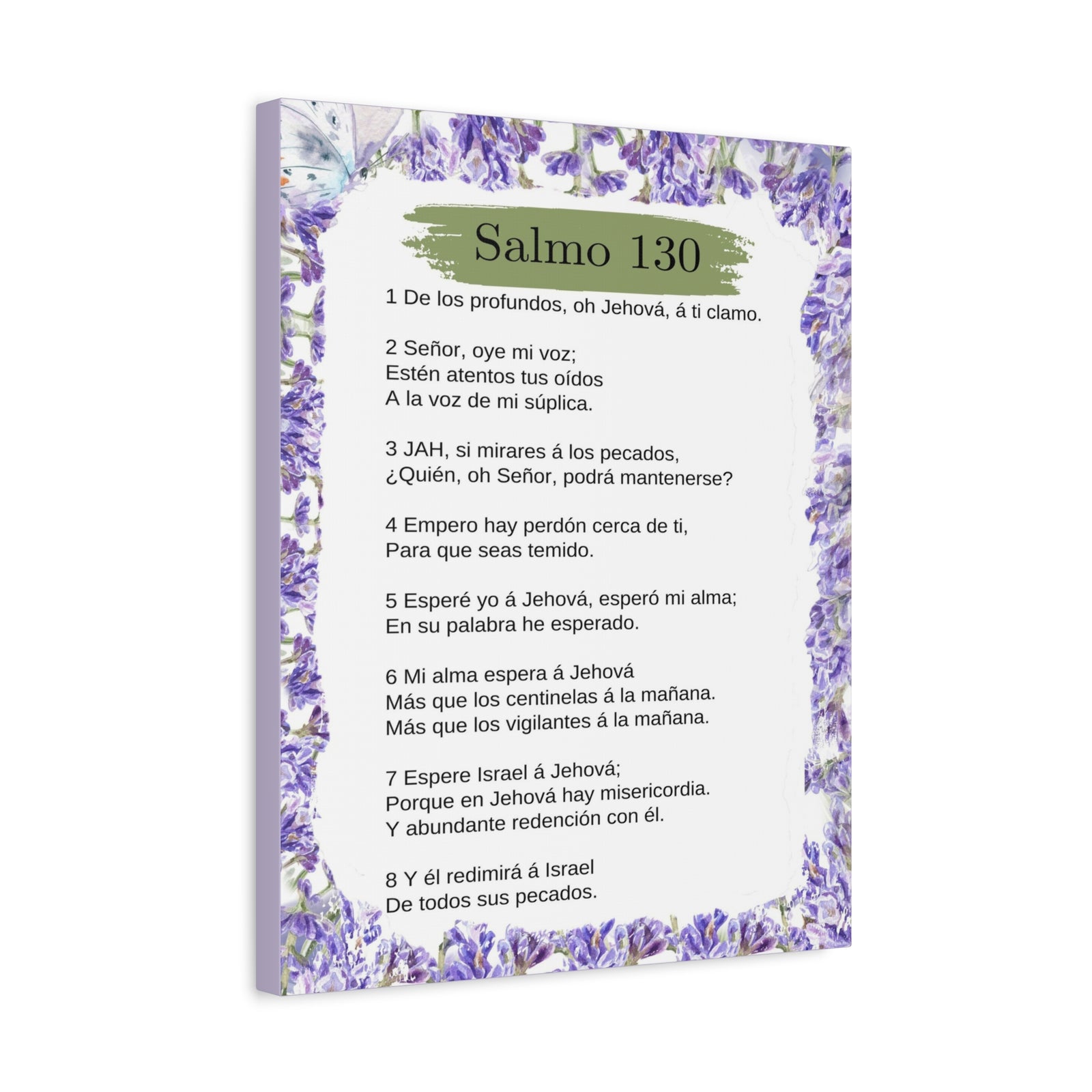 Salmo 130 Impresión De Arte Cristiano en la Pared Lista Para Colgar-Express Your Love Gifts