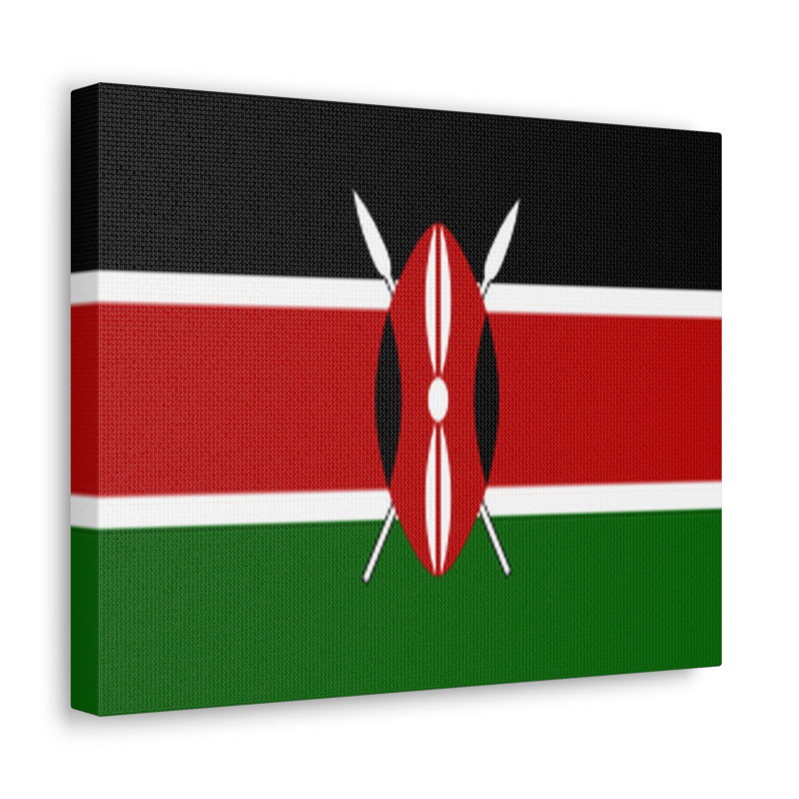 Kenya Country Flag Canvas Vibrant Wall Art Unframed Home Decor-Express Your Love Gifts