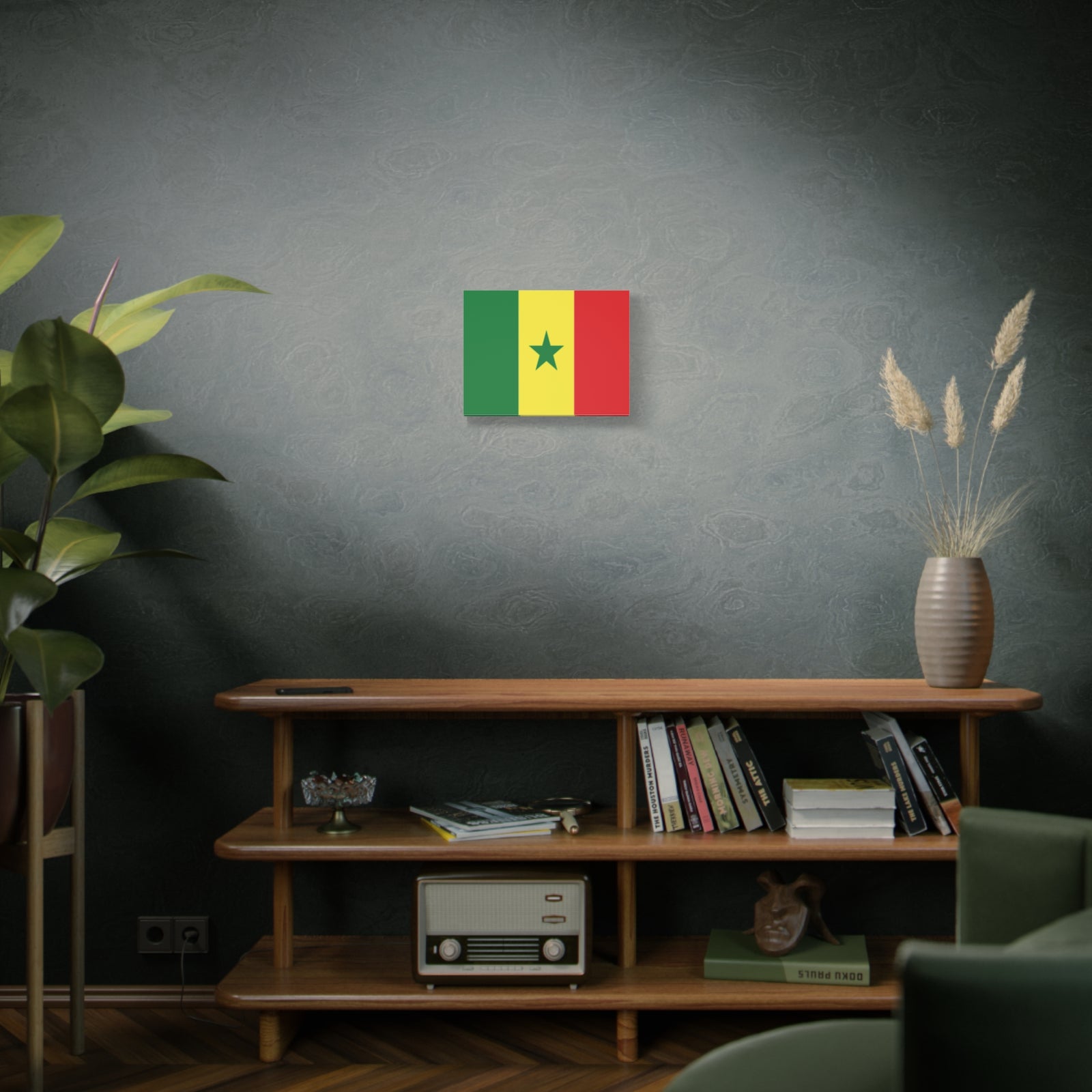 Senegal Country Flag Canvas Vibrant Wall Art Unframed Home Decor-Express Your Love Gifts
